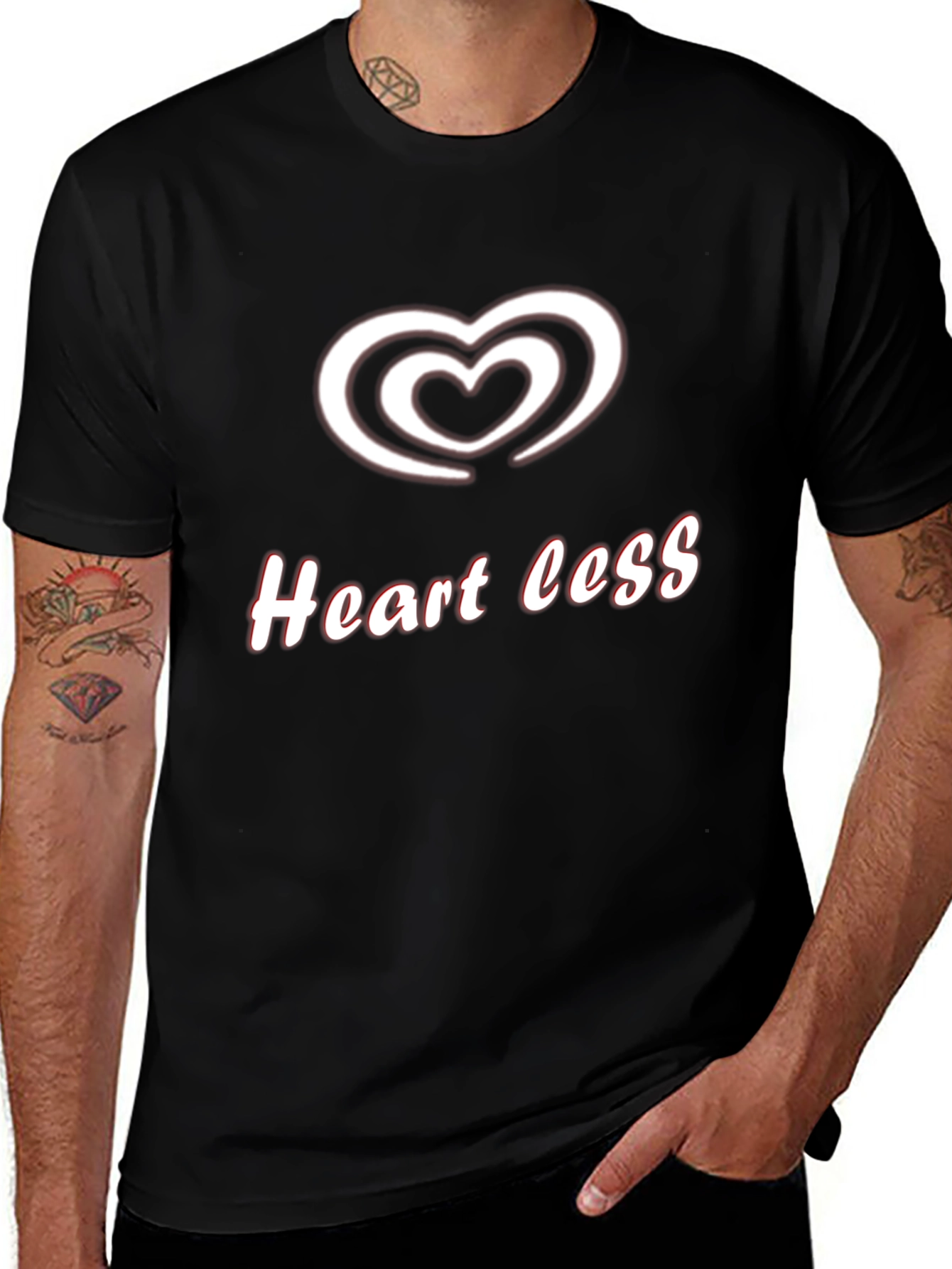 Variant 4 of Heartless Graphic Tee - Bold Statement Shirt