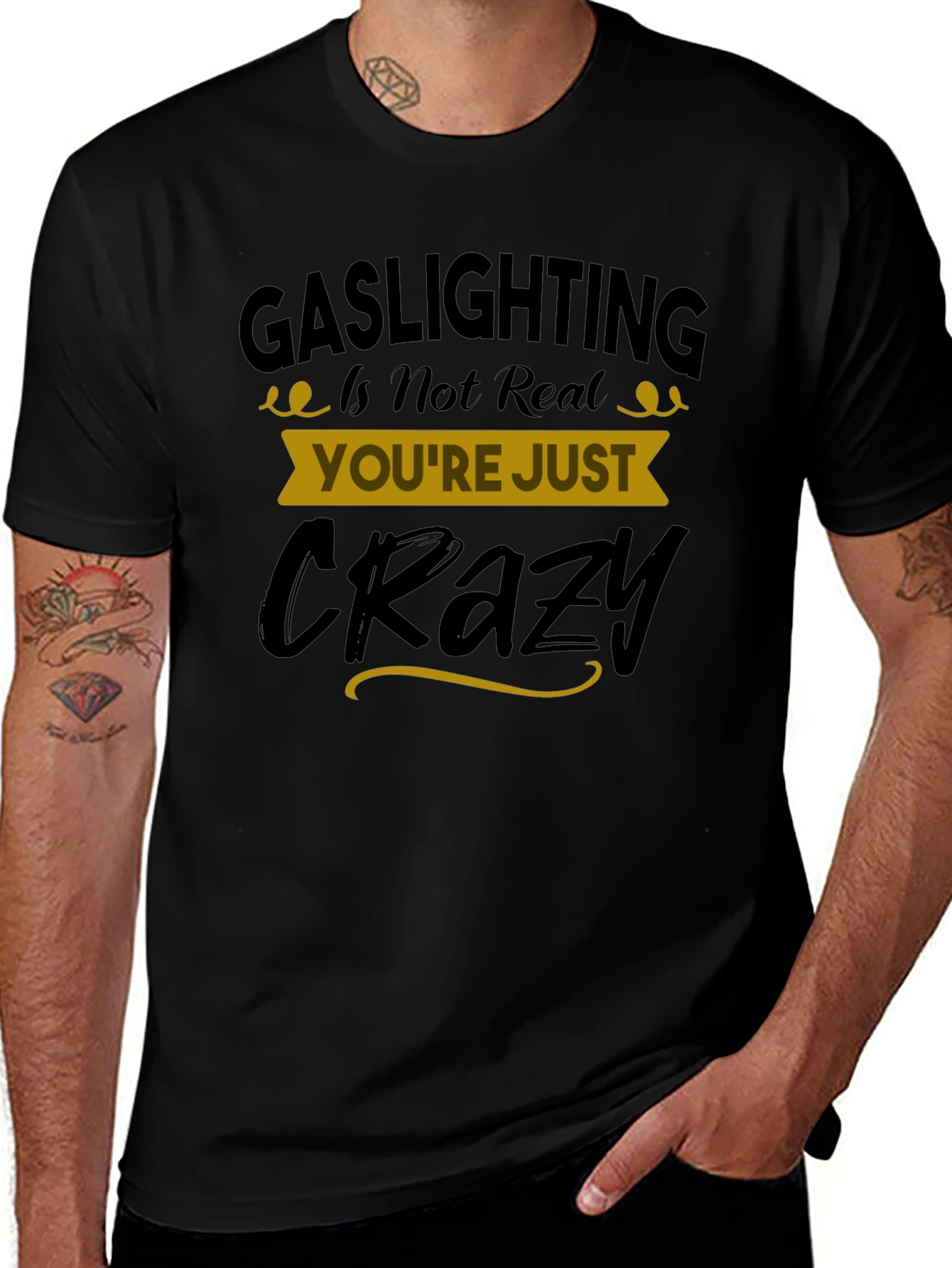 Variant 10 of Gaslighting Is Not Real Graphic Tee