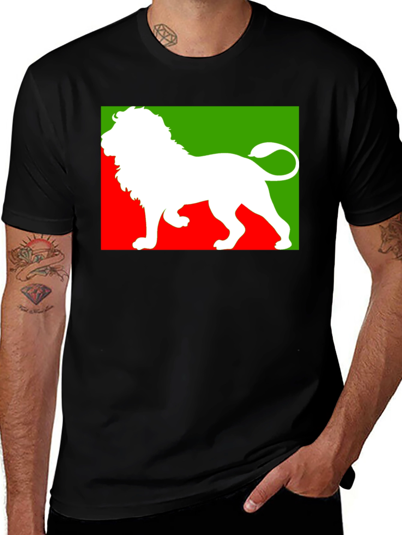 Variant 27 of Lion Graphic T-Shirt - Bold Design!