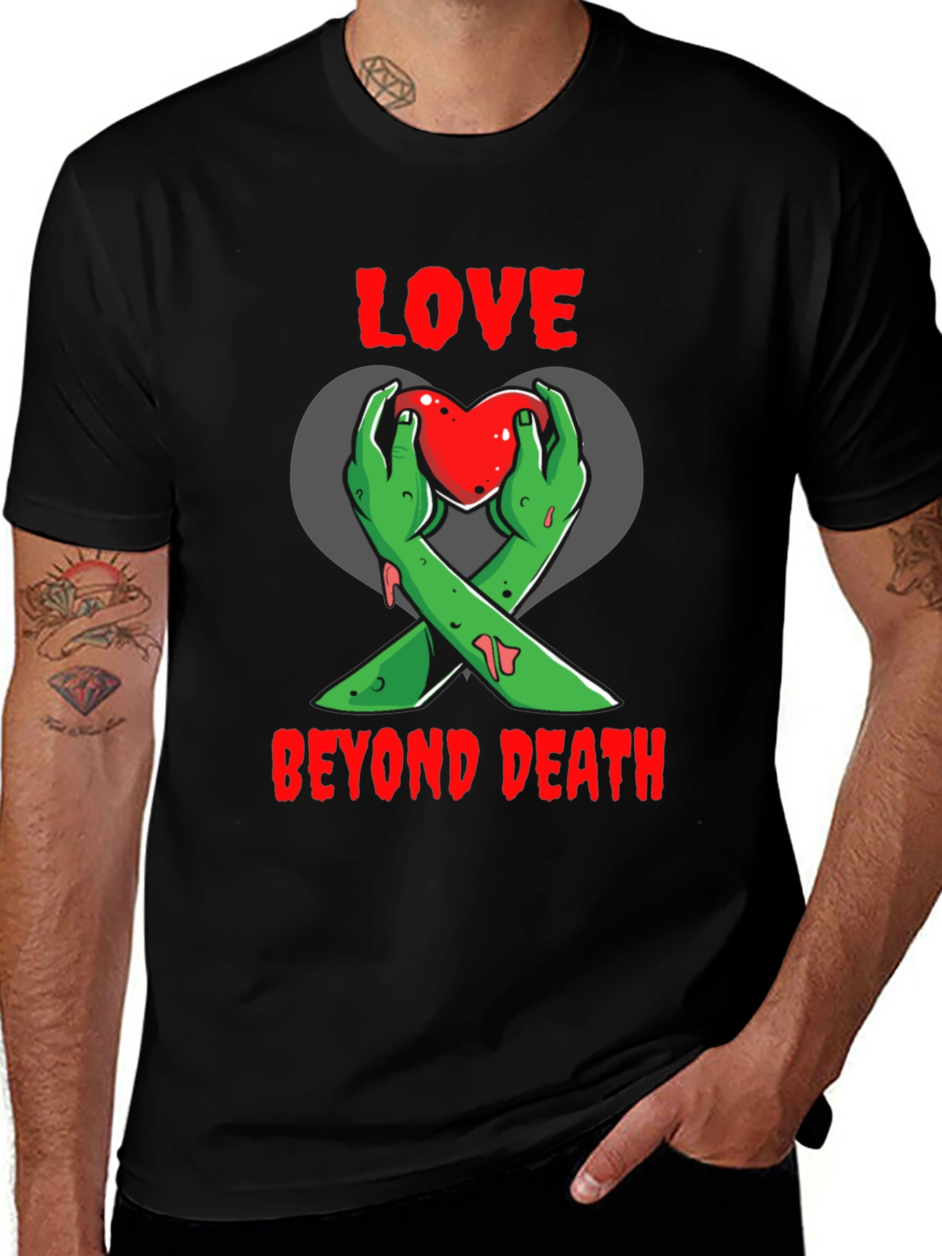 Variant 25 of Zombie Love Beyond Death Graphic Tee