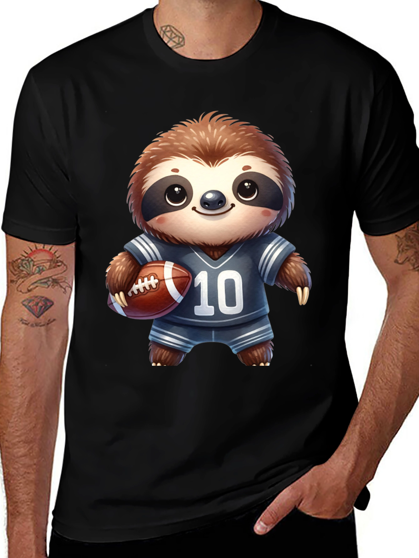 Variant 23 of Sloth Football Player T-Shirt
