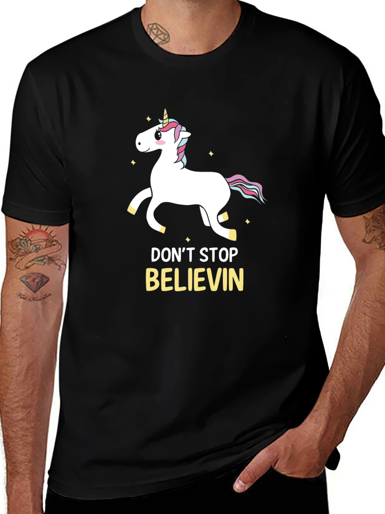 Variant 15 of Unicorn Believin' Graphic Tee