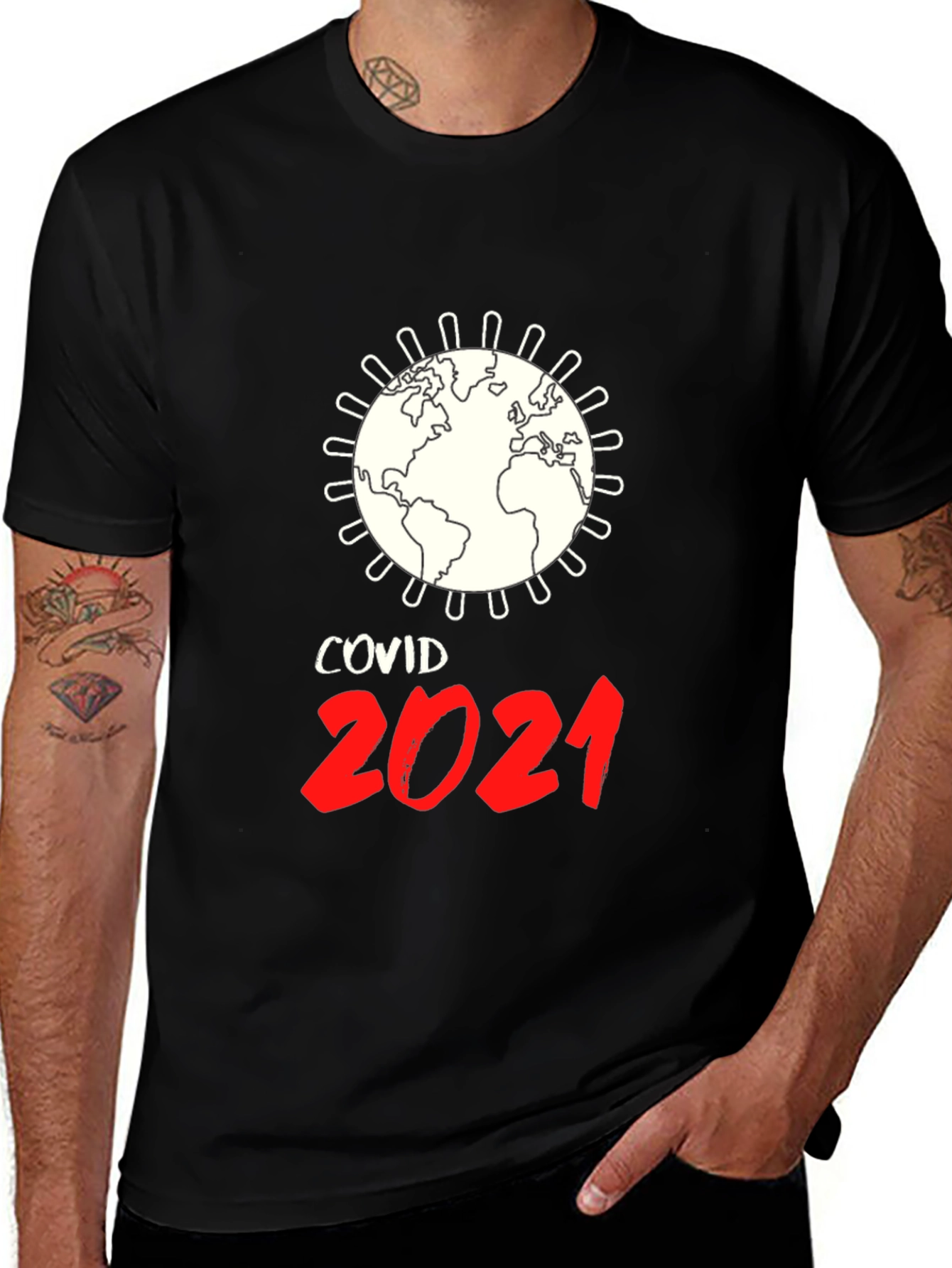COVID-19 2021 Globe T-Shirt