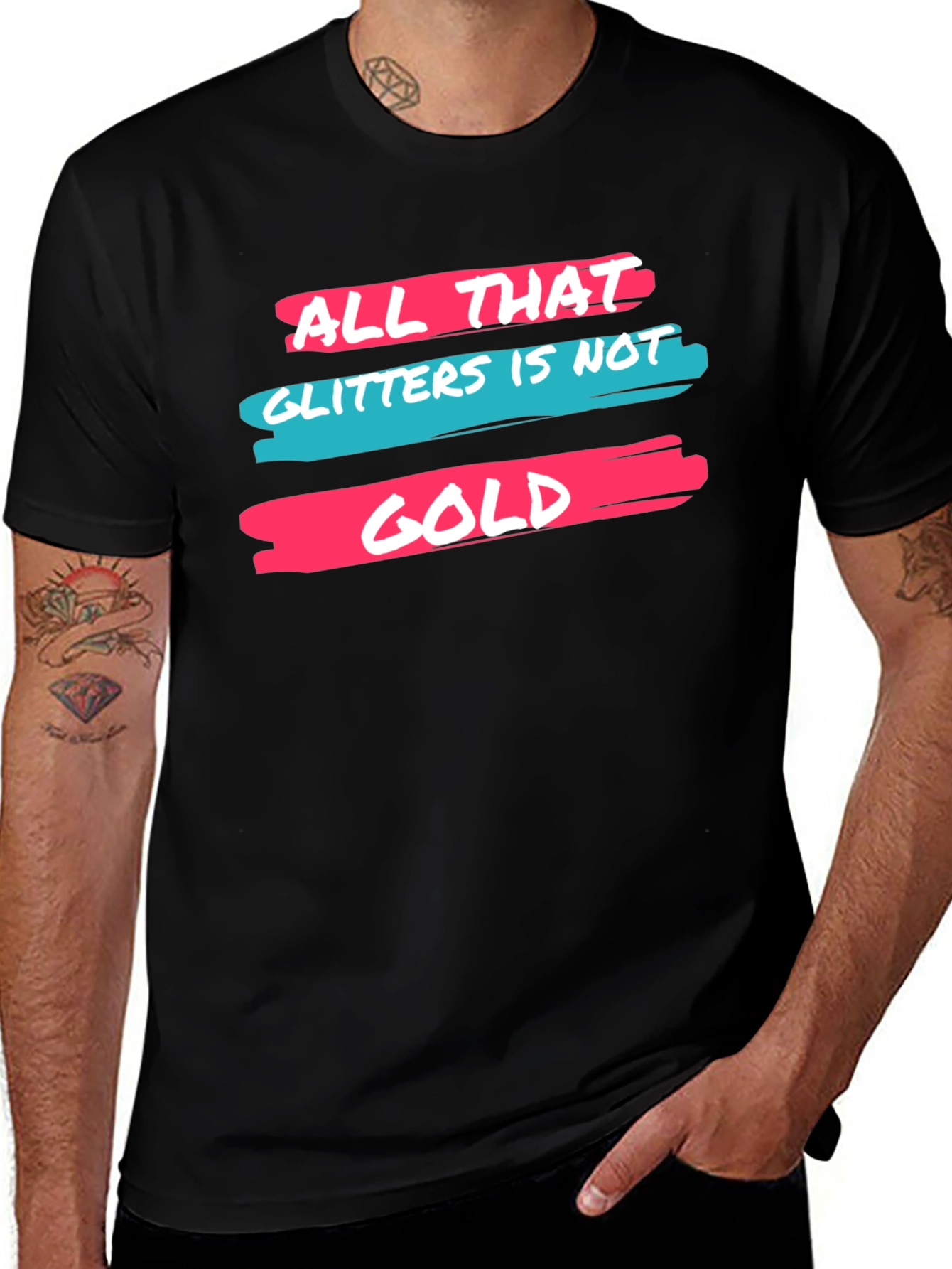 Variant 24 of All That Glitters Graphic Tee - Trendy Slogan T-Shirt