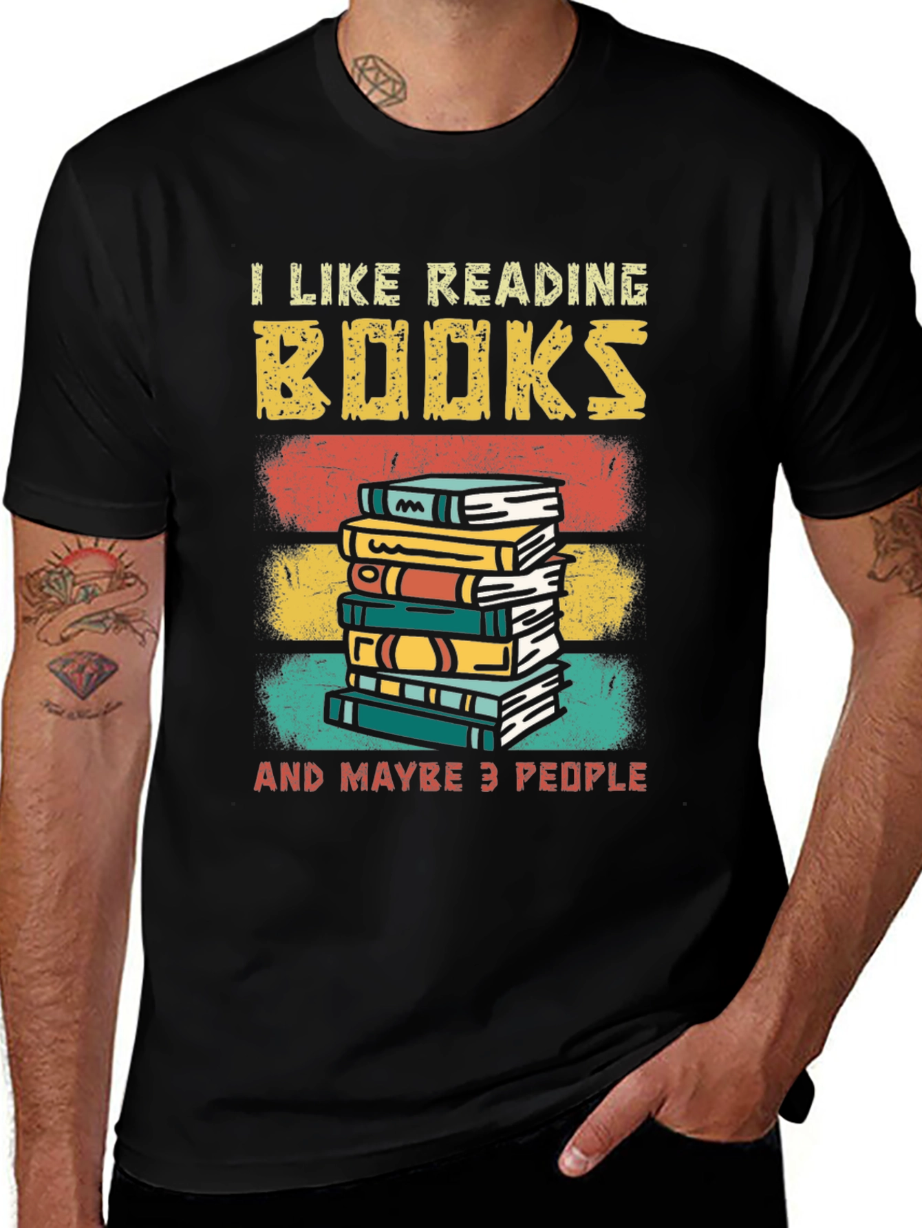 Variant 7 of I Like Reading Books T-Shirt