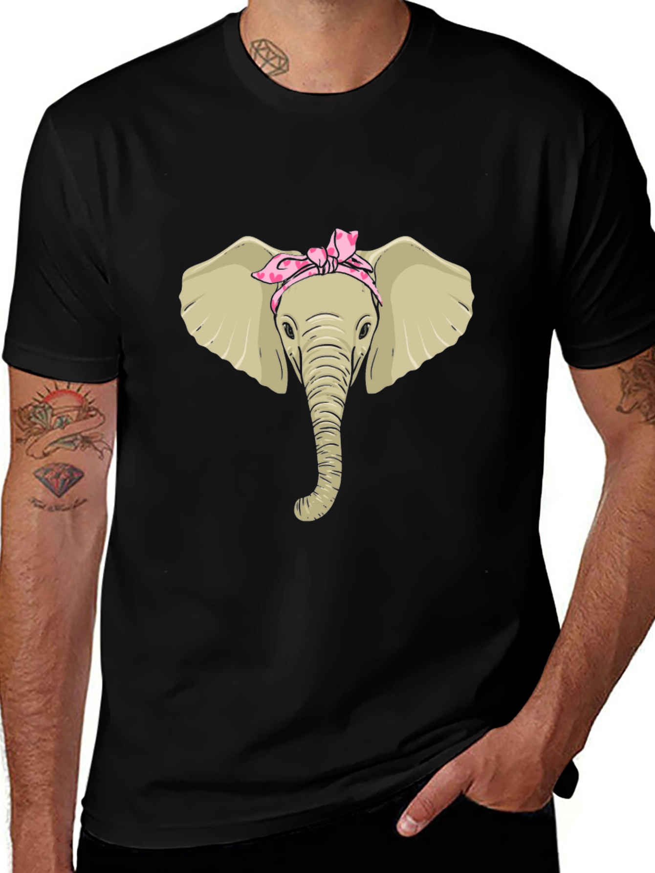 Variant 24 of Elephant Bandana Graphic Tee