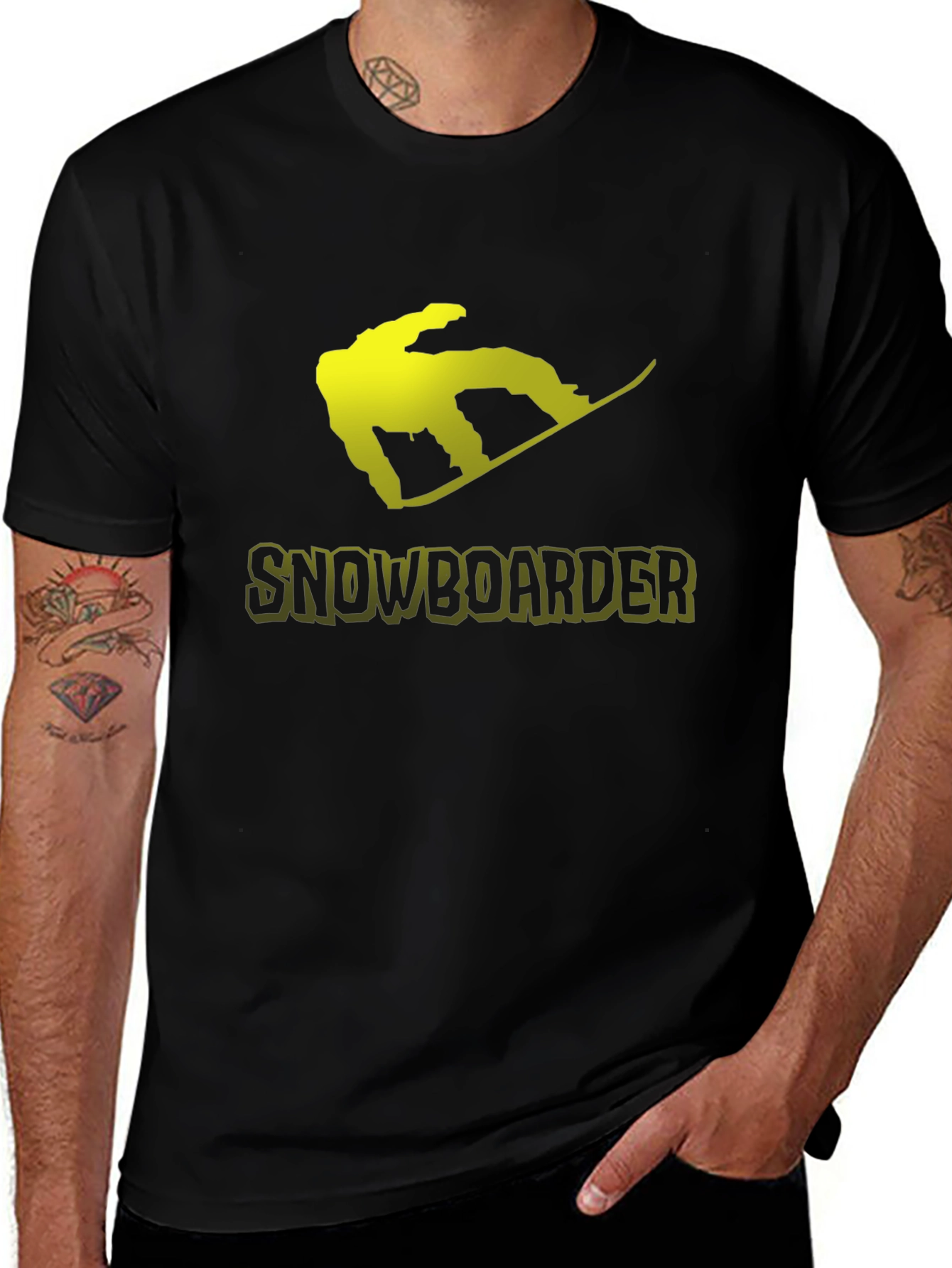 Variant 17 of Snowboarder Graphic T-Shirt - Ride in Style!