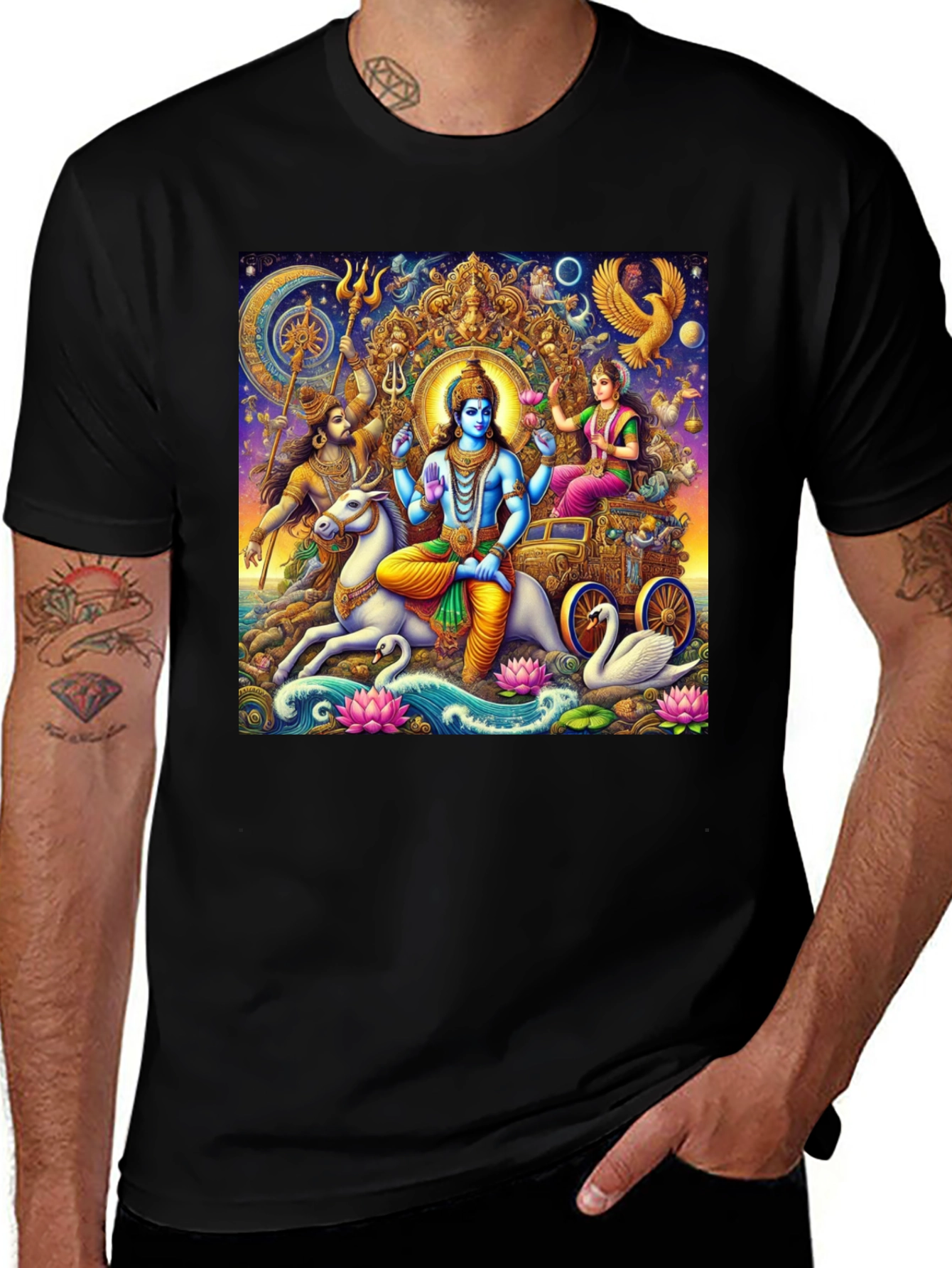 Variant 16 of Hindu Deity Graphic Tee - Unique Art T-Shirt