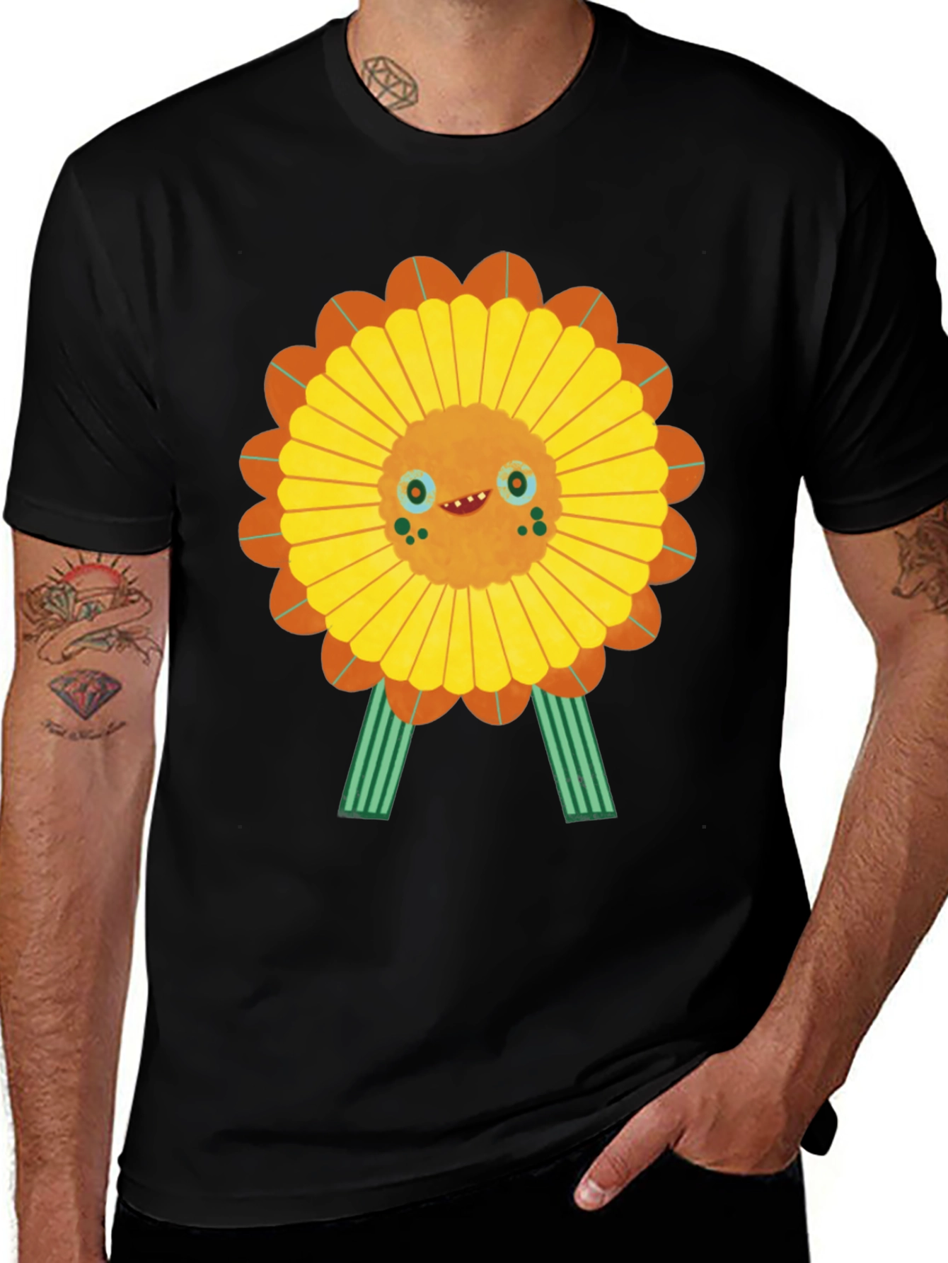Variant 16 of Funky Sunflower Graphic Tee
