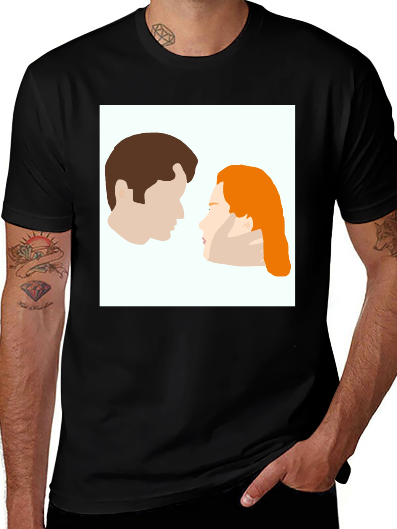 Titanic Inspired Graphic Tee - Minimalist Couple Design