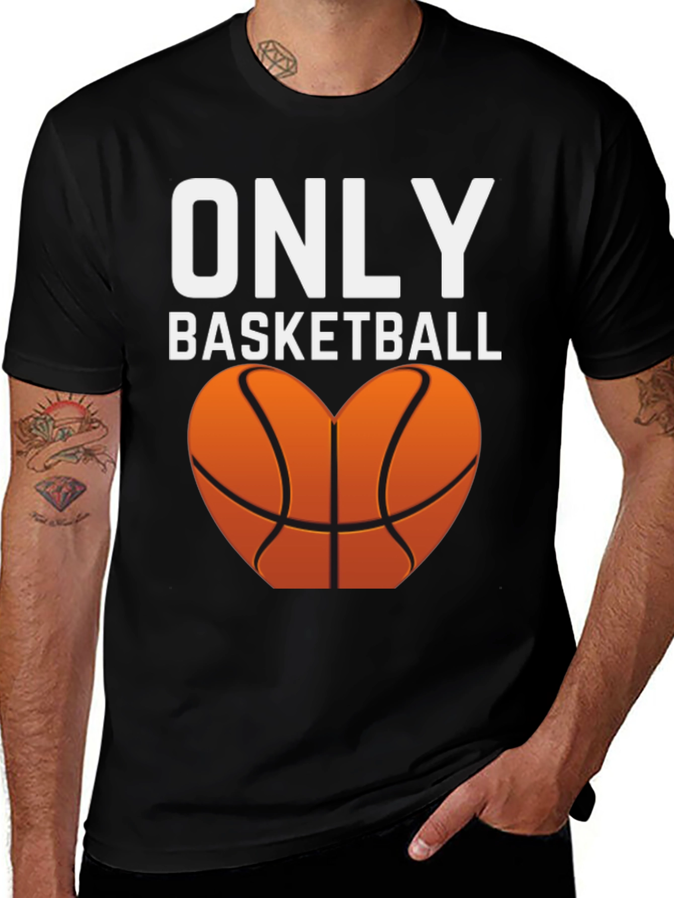 Variant 9 of Only Basketball Heart Graphic Tee