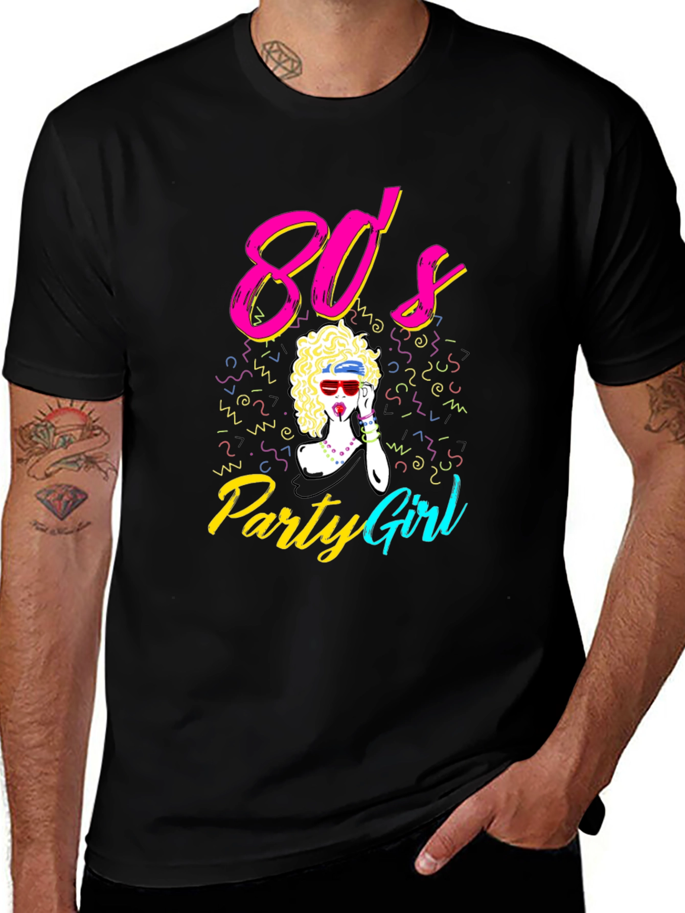 Variant 25 of 80's Party Girl Graphic Tee