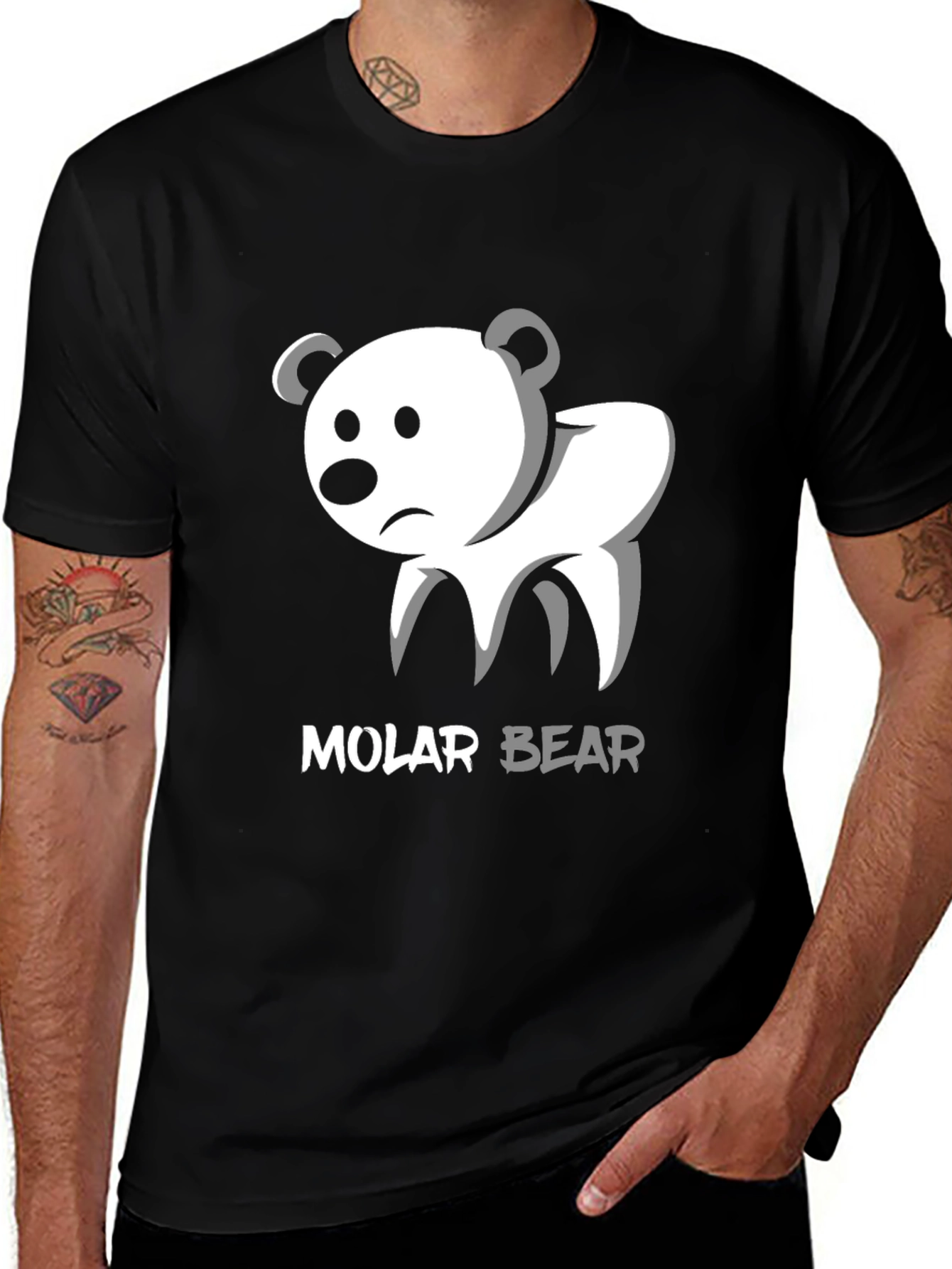 Variant 23 of Molar Bear Graphic Tee - Dentist Humor T-Shirt