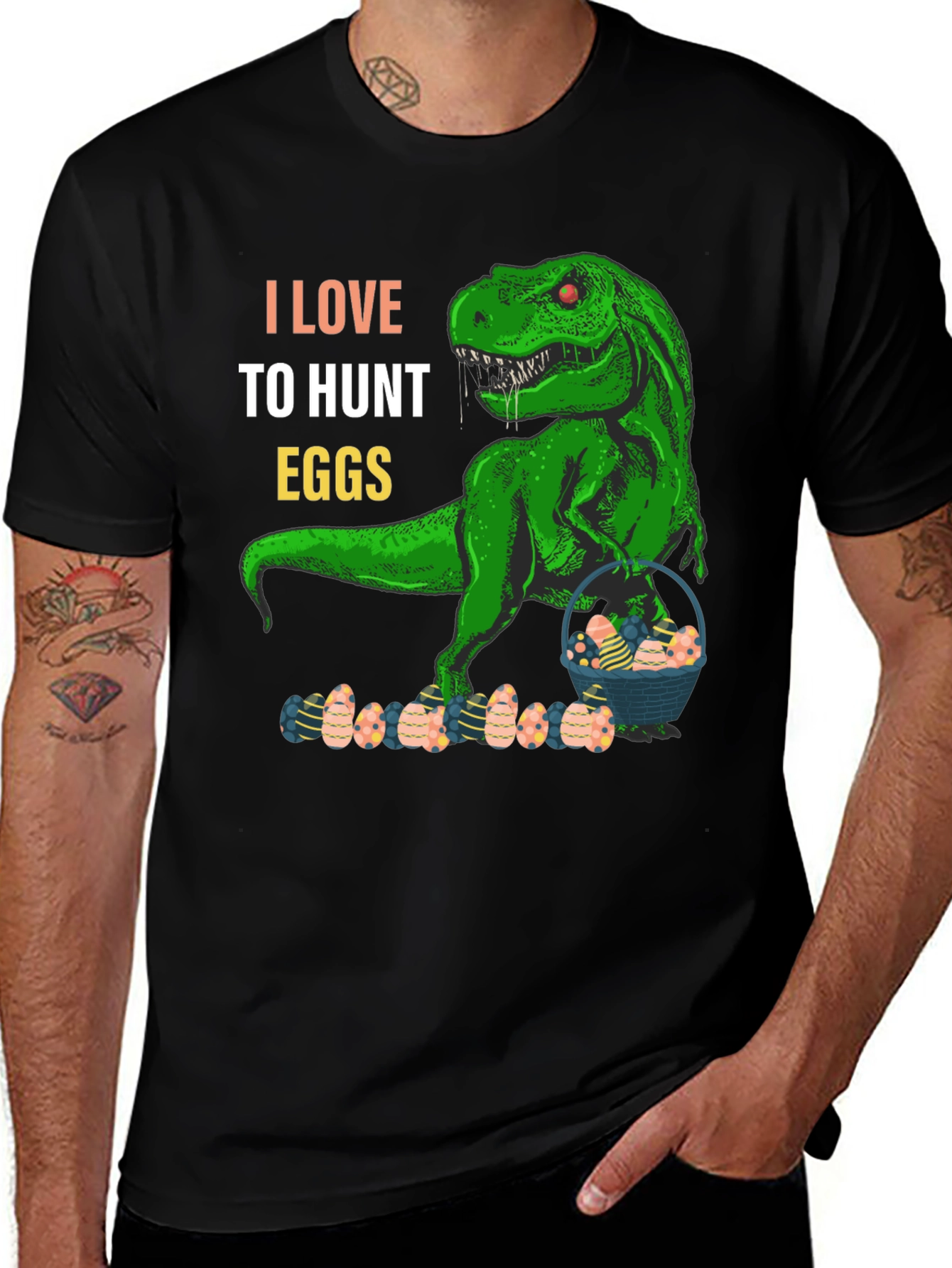 Variant 17 of Dinosaur Easter Egg Hunt T-Shirt