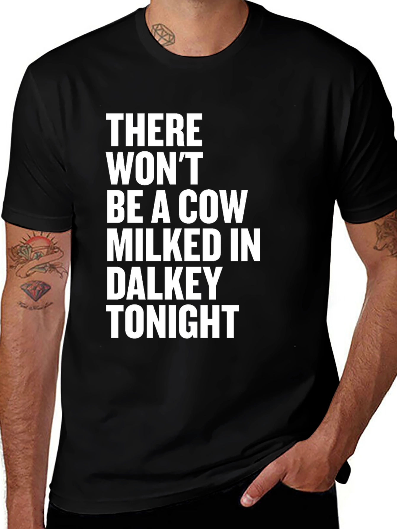 Variant 2 of Cow Milked in Dalkey Tonight Graphic Tee