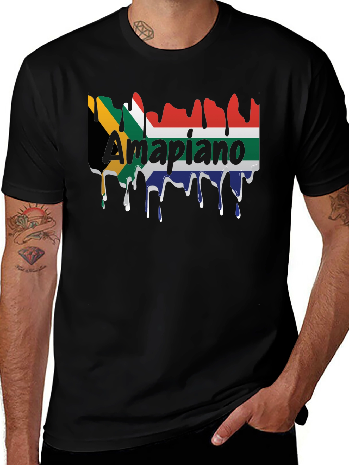 Amapiano South Africa Flag T-Shirt