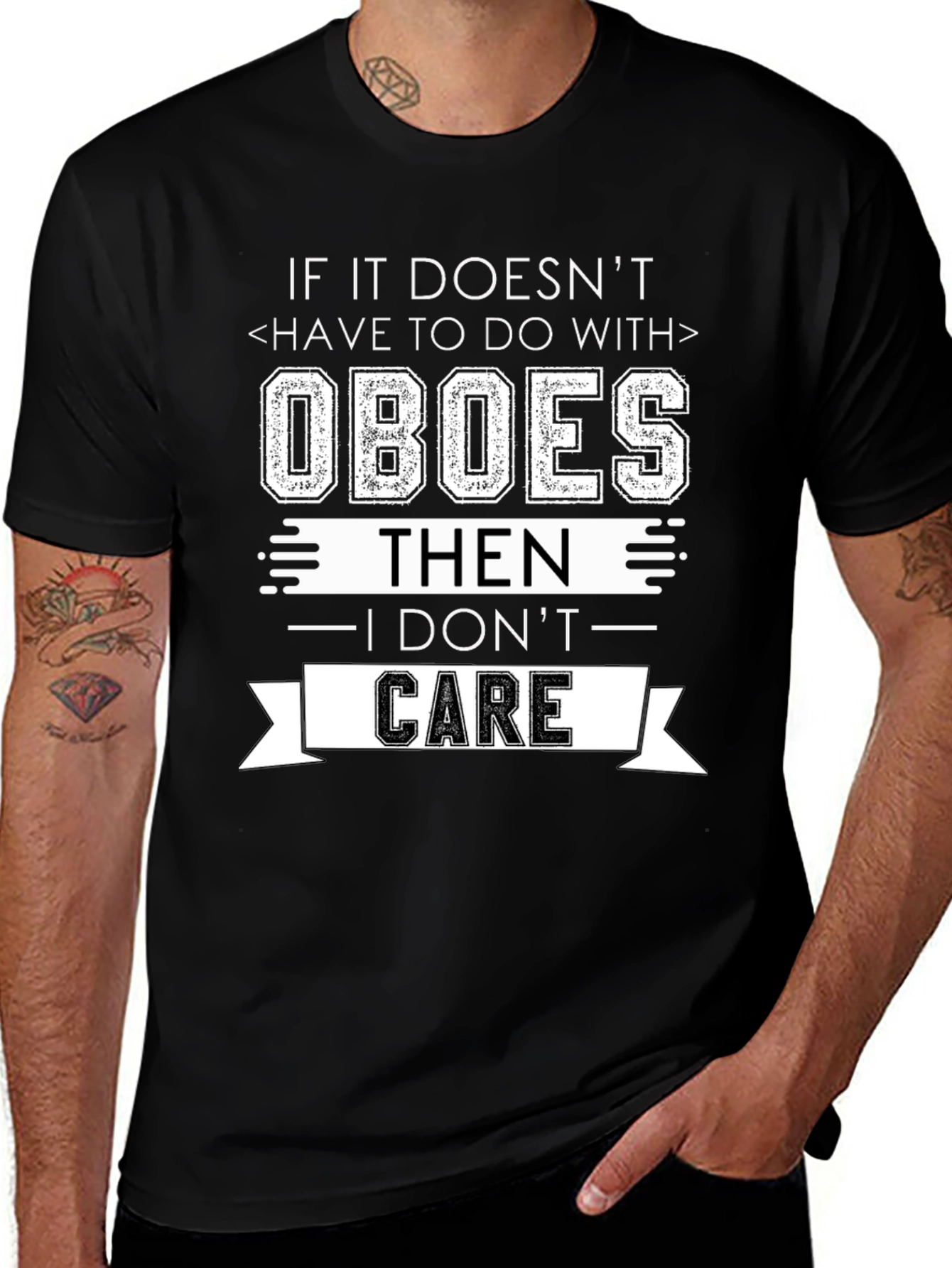 Variant 14 of Oboes T-Shirt: If It Doesn't Have to Do With Oboes Funny Tee