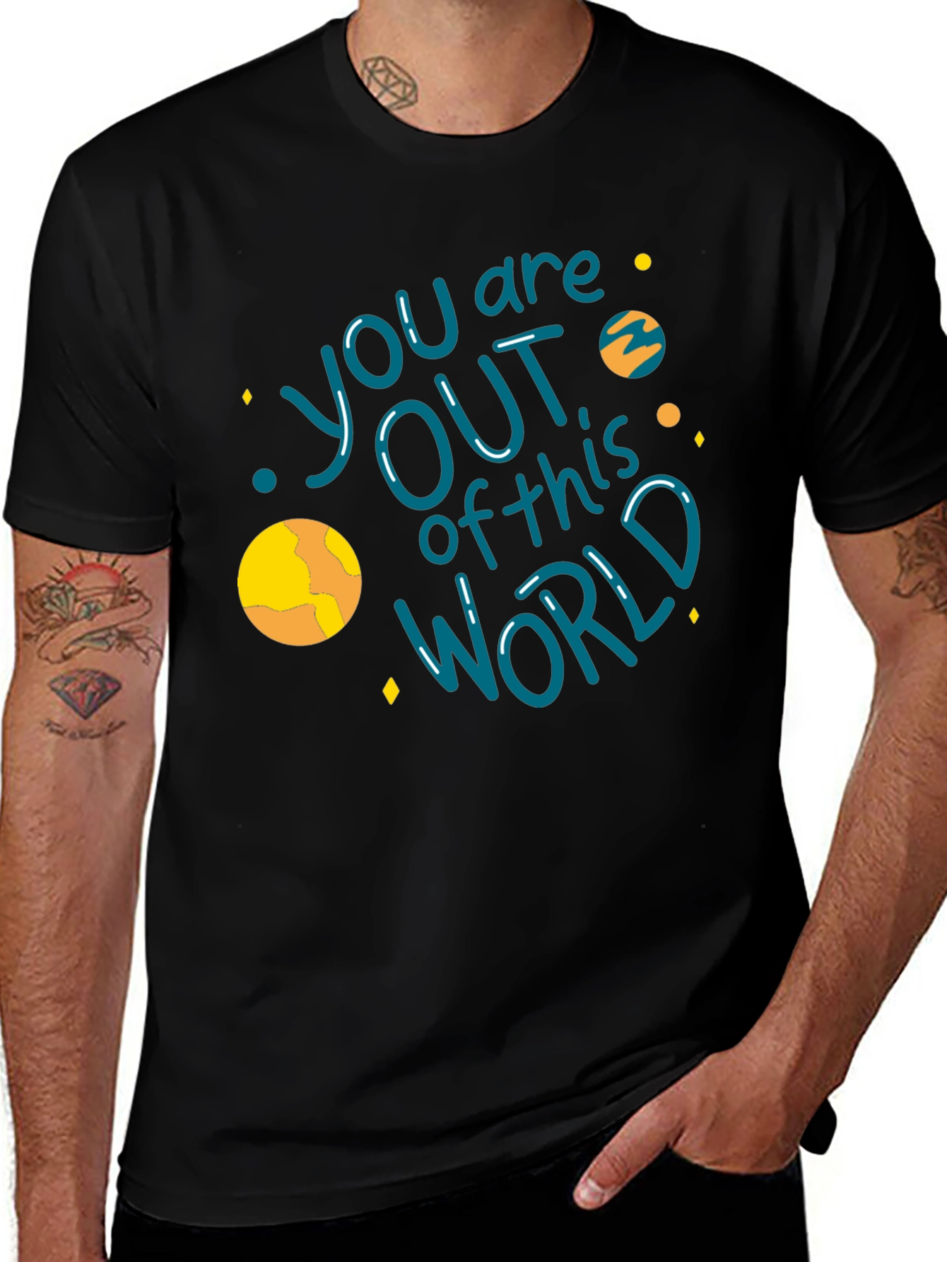 Out of This World Graphic T-Shirt - Black