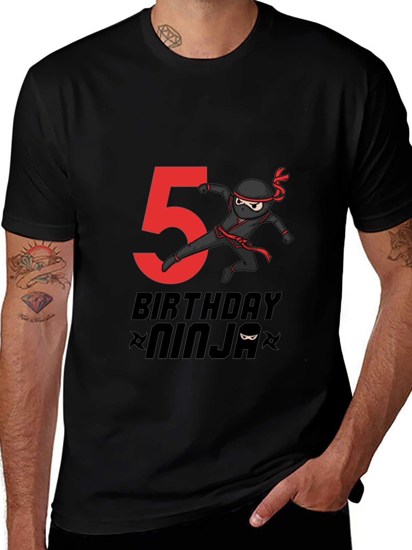5th Birthday Ninja T-Shirt