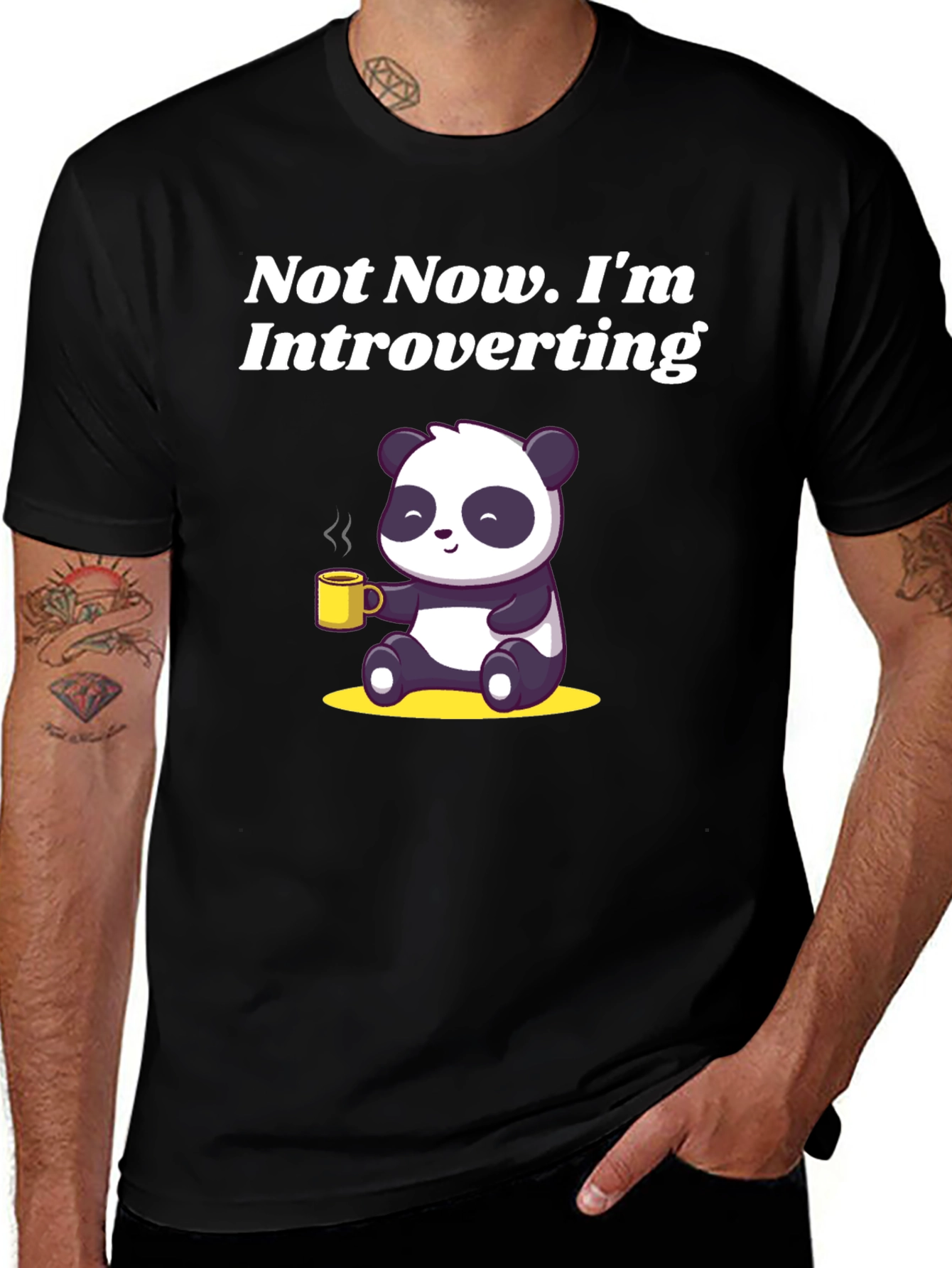 Variant 2 of Introverting Panda Graphic Tee