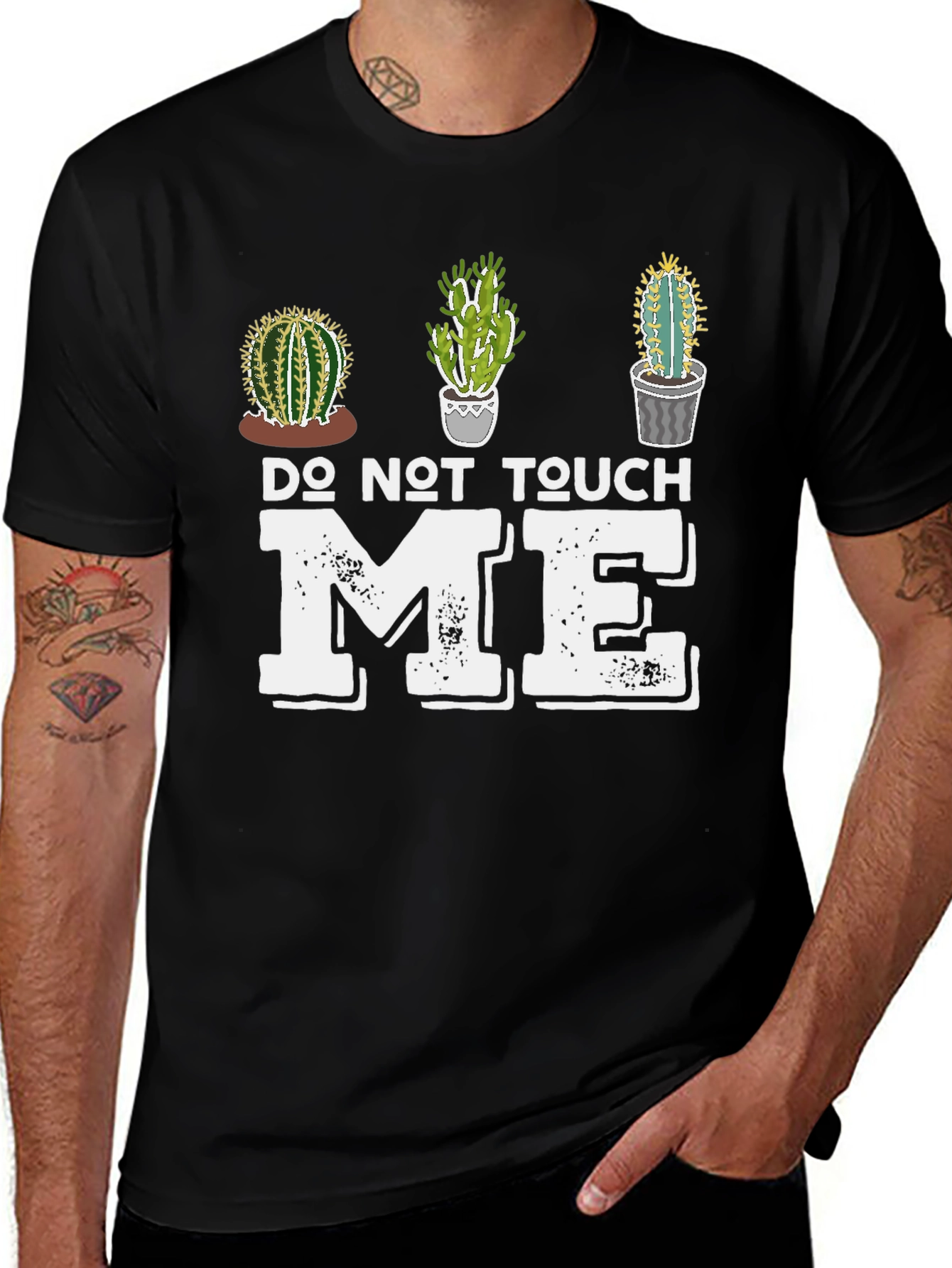 Variant 26 of Do Not Touch Me Cactus Graphic Tee
