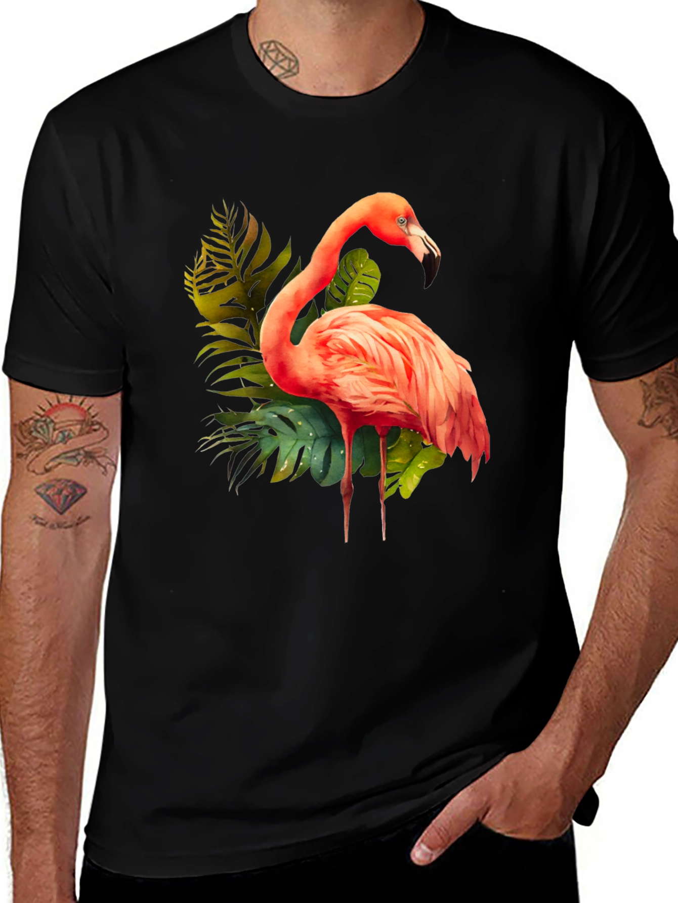 Variant 16 of Tropical Flamingo Graphic Tee