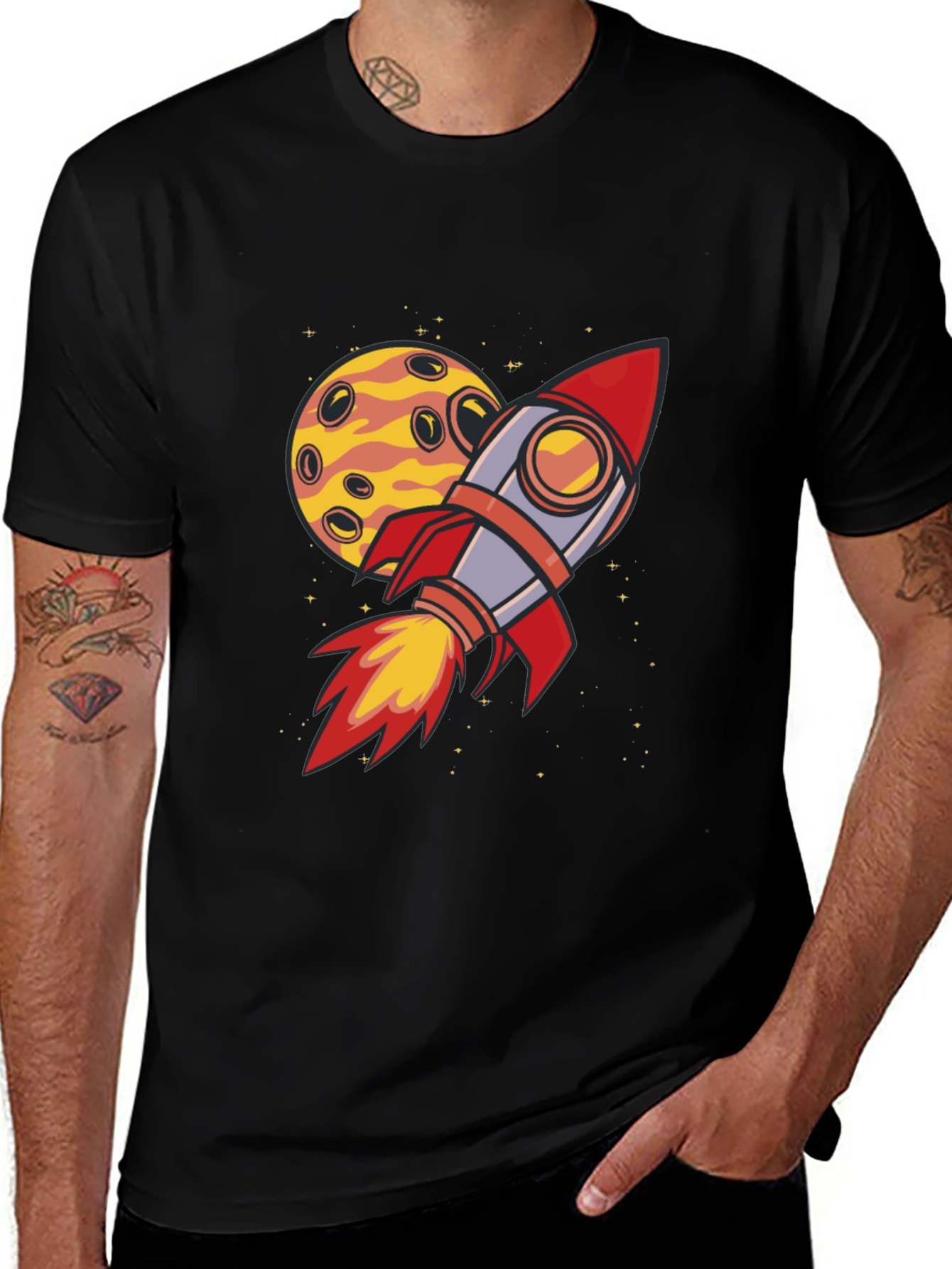 Variant 10 of Rocket Launch Graphic T-Shirt