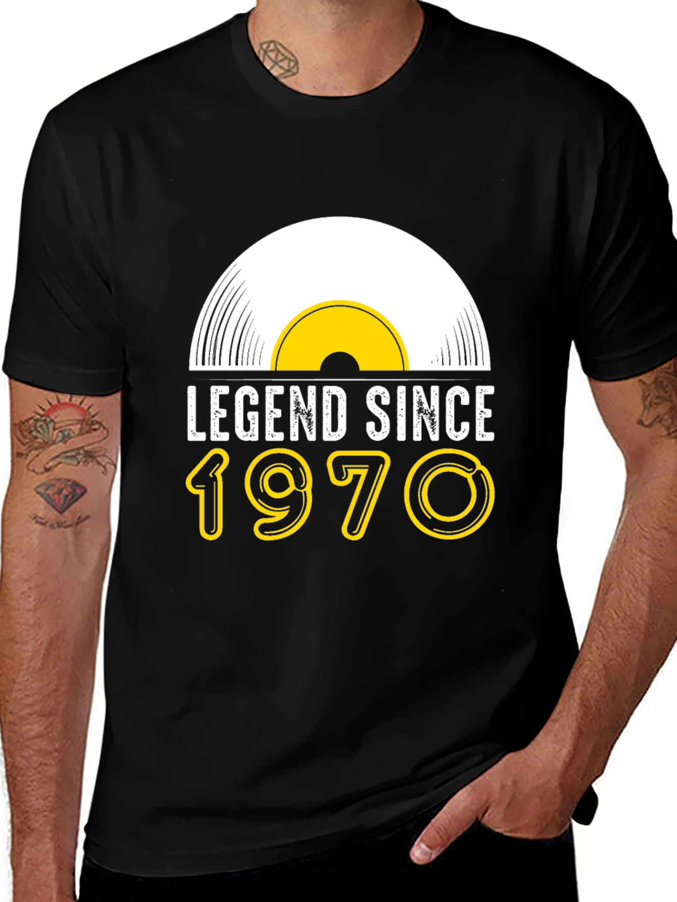 Variant 20 of Legend Since 1970 Black T-Shirt