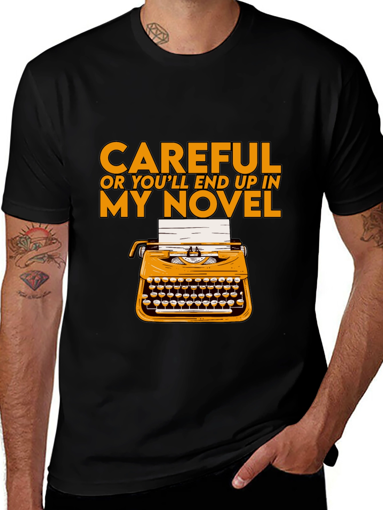 Careful Novel Writer T-Shirt