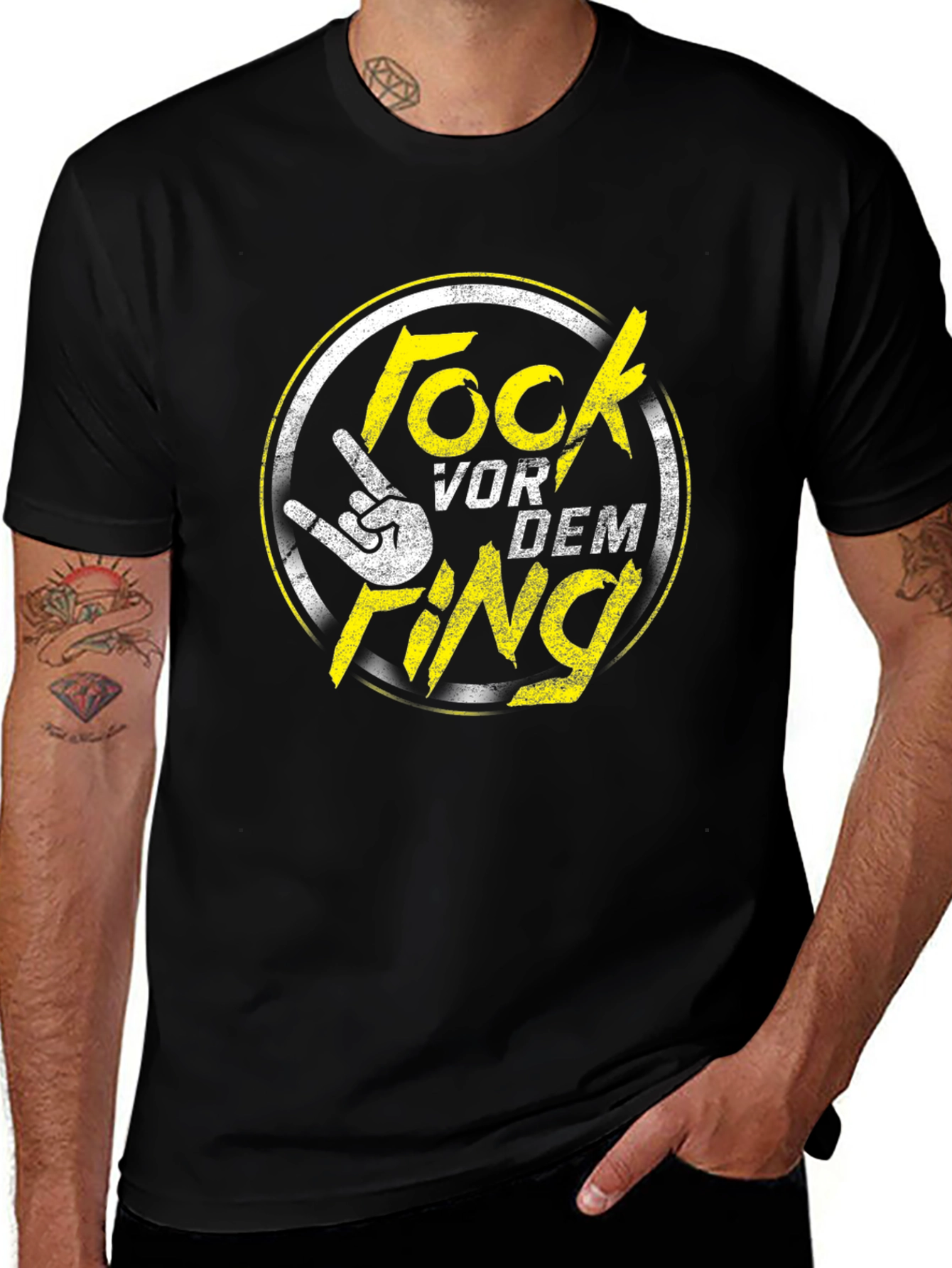 Variant 22 of Rock Vor Dem Ring Black Graphic Tee