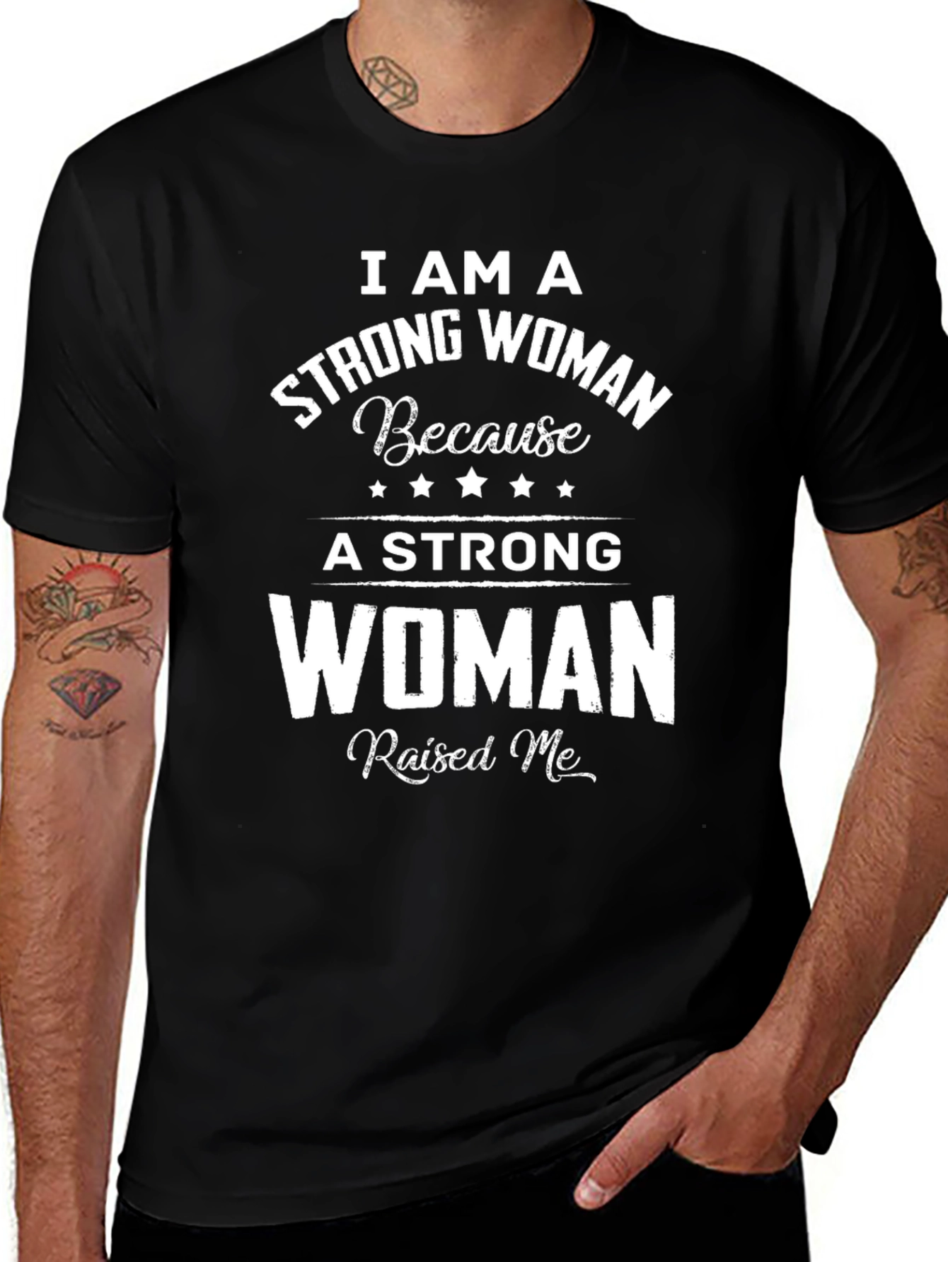 Variant 5 of Strong Woman T-Shirt - Inspirational Graphic Tee