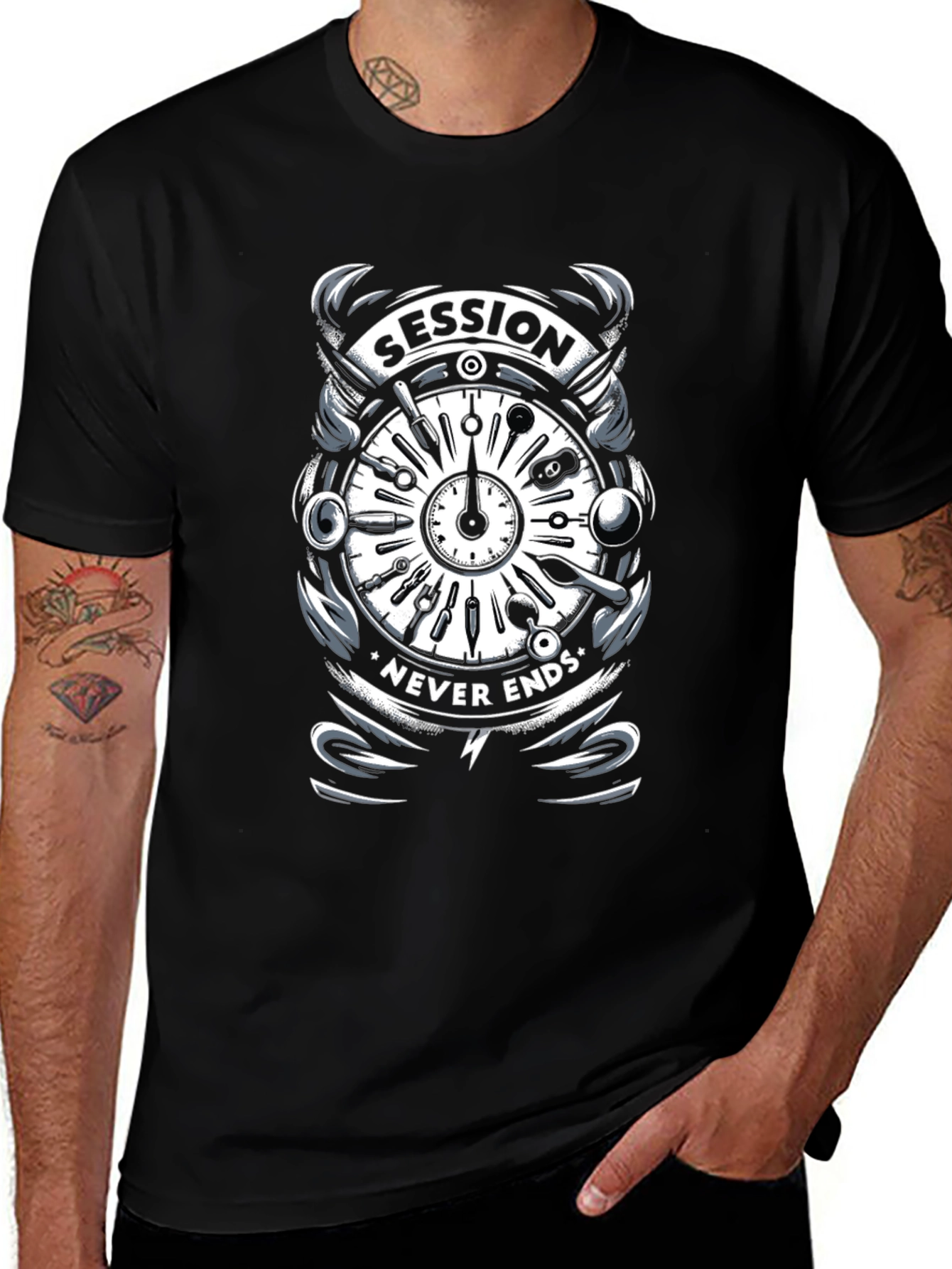 Variant 13 of Session Never Ends Graphic T-Shirt