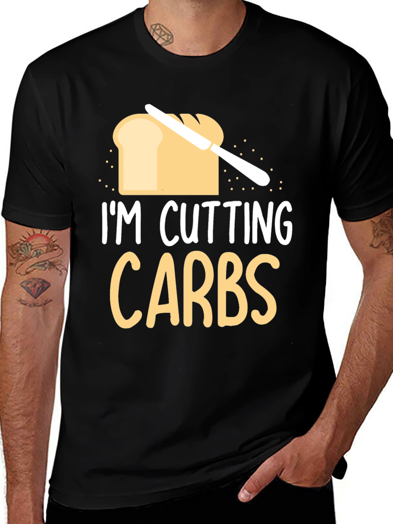 Variant 20 of Cutting Carbs Graphic Tee - Unisex