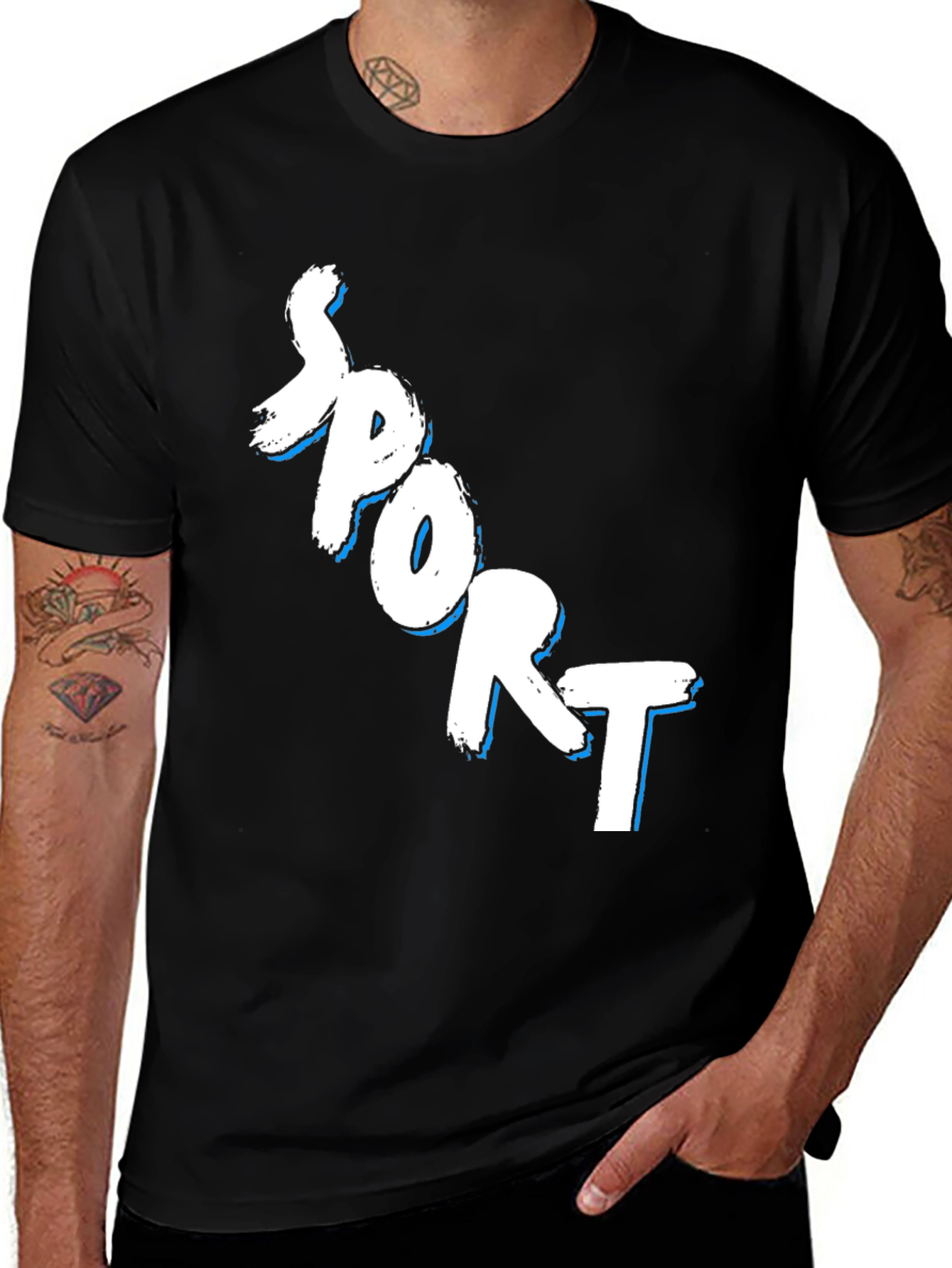 Men's Black SPORT Graphic Tee