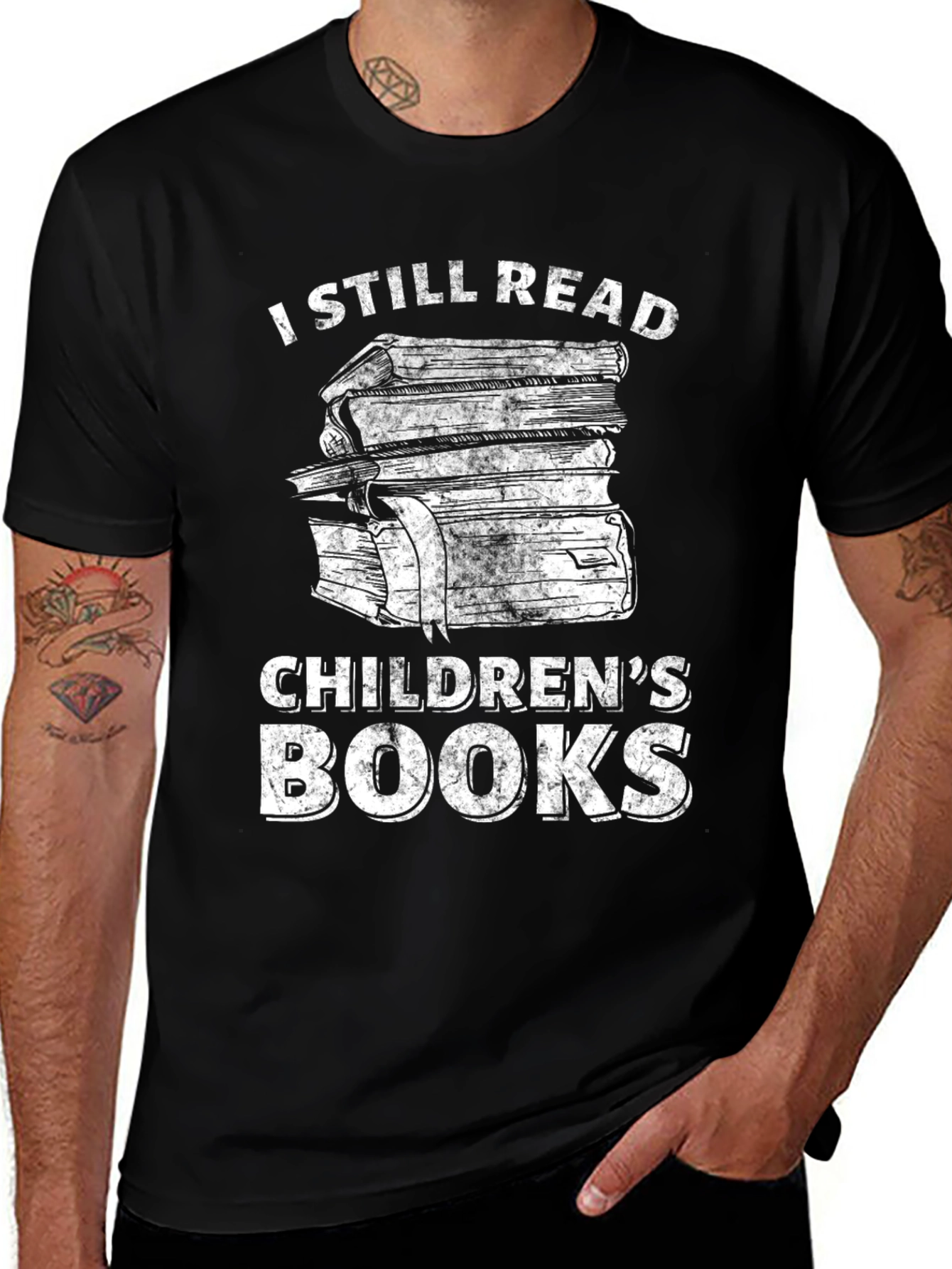 Variant 18 of I Still Read Children's Books Funny T-Shirt