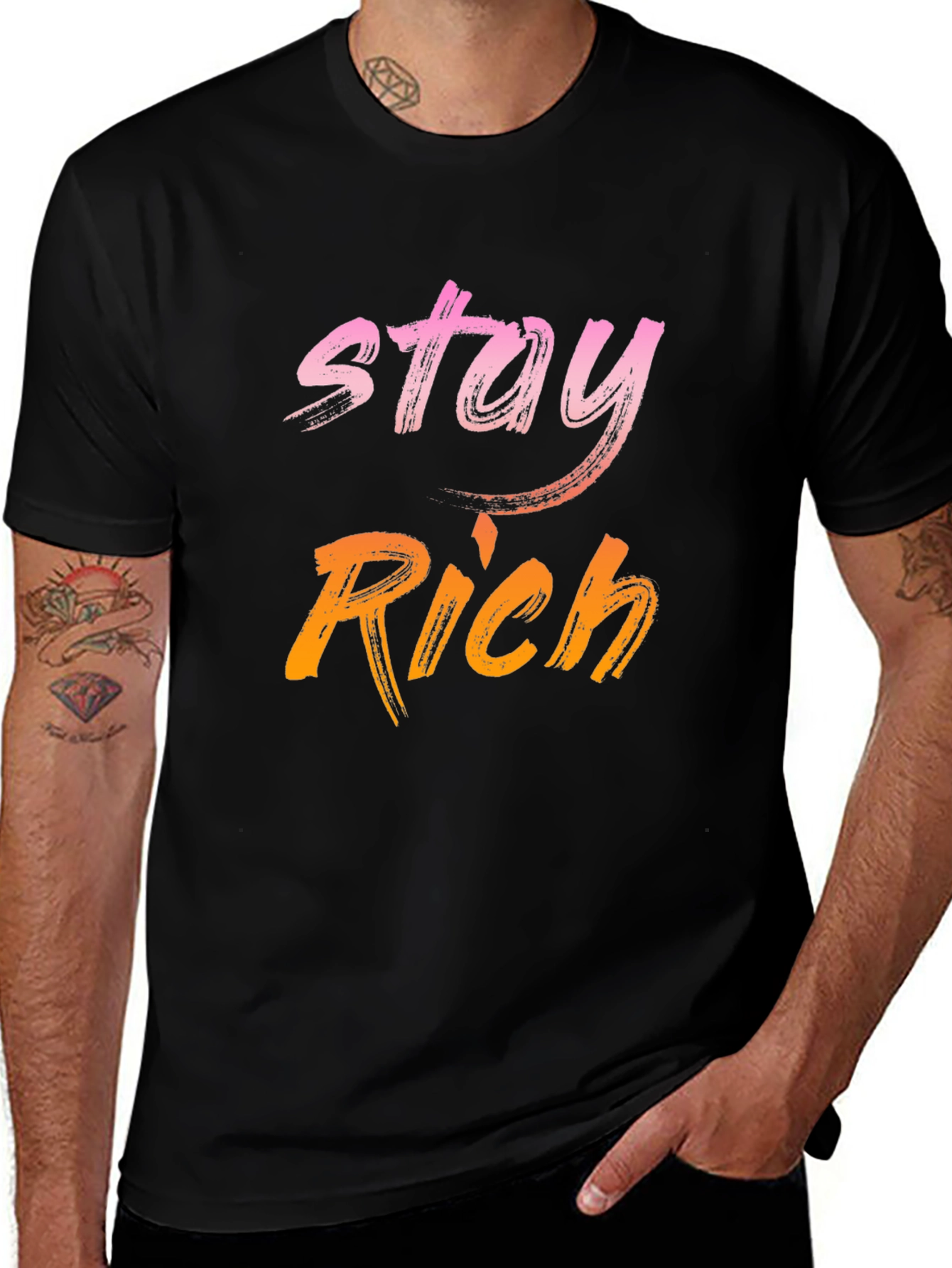 Variant 18 of Stay Rich Graphic Tee - Trendy Streetwear T-Shirt
