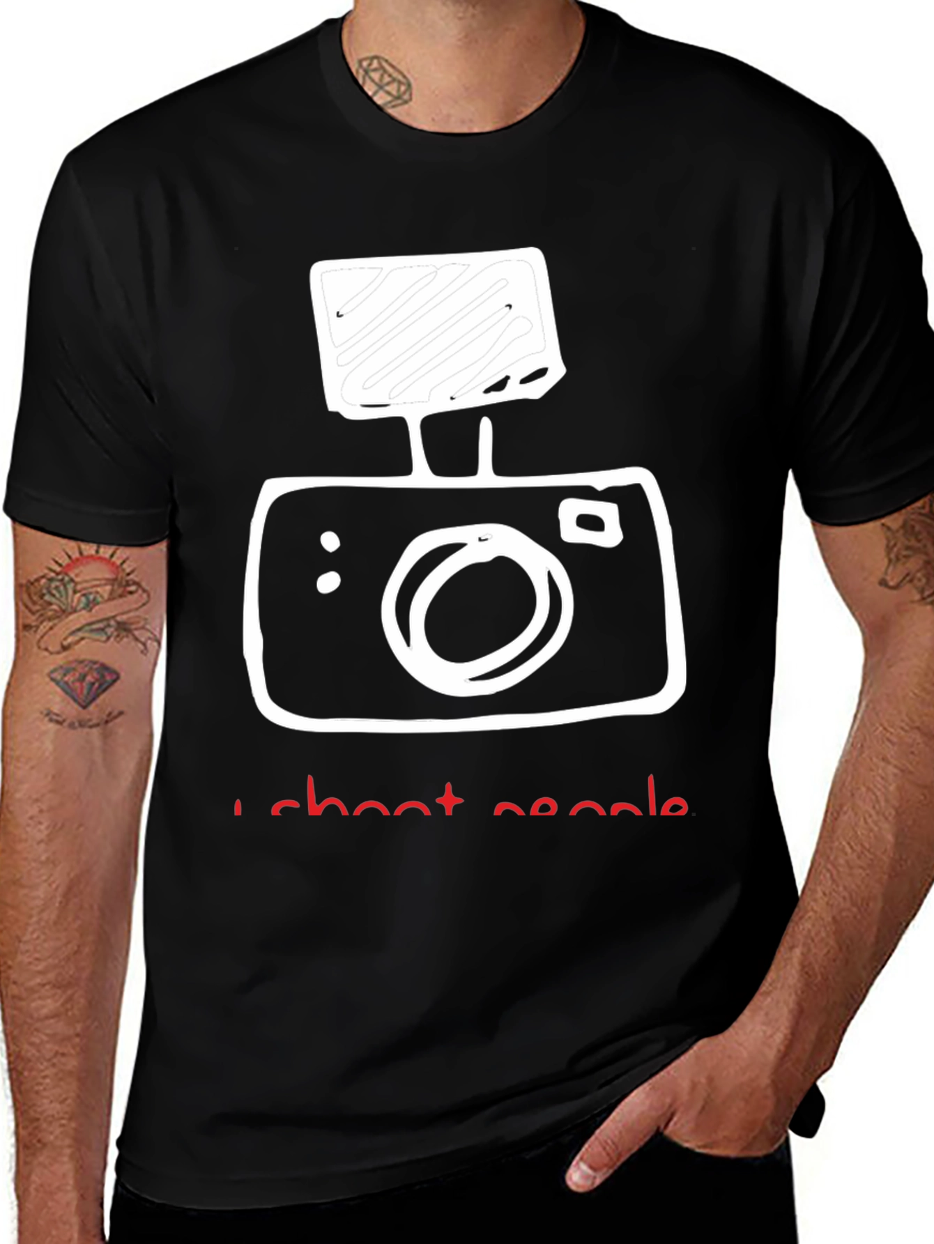 Variant 3 of I Shoot People Camera Graphic T-Shirt