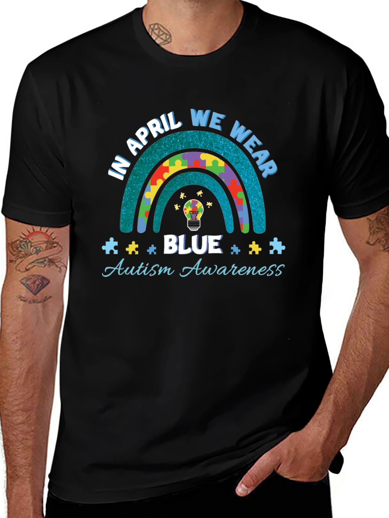 Autism Awareness Rainbow T-Shirt