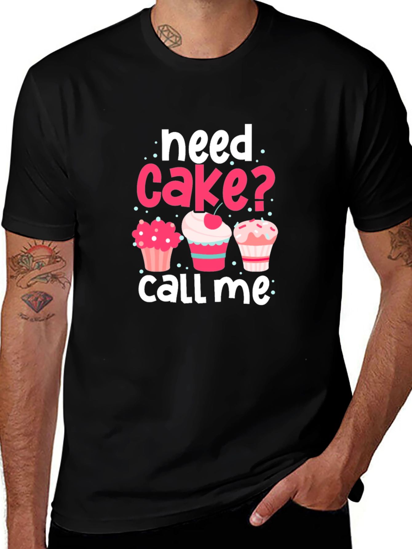 Variant 21 of Need Cake T-Shirt - Funny Foodie Tee