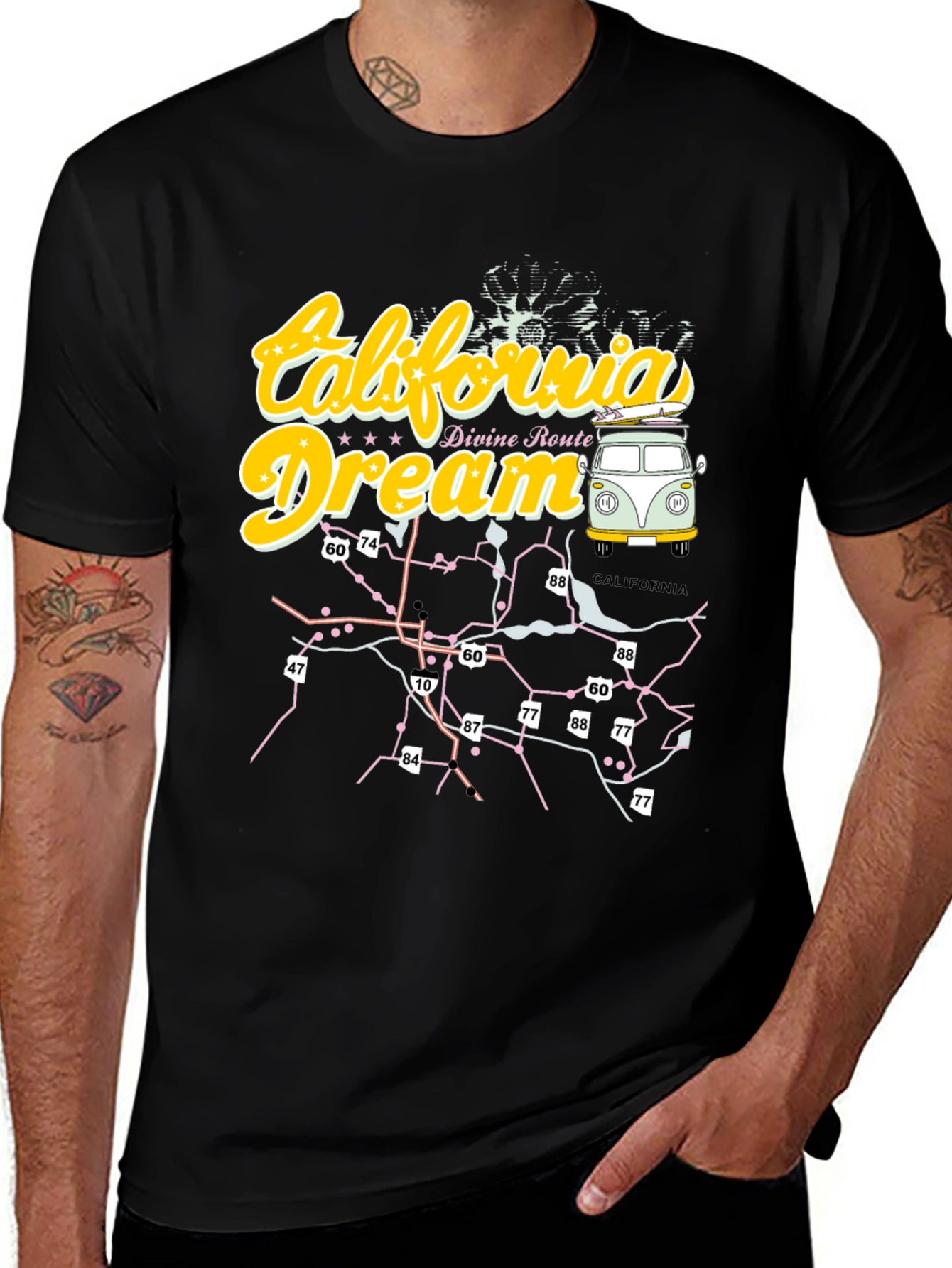 Variant 10 of California Dream Road Trip T-Shirt