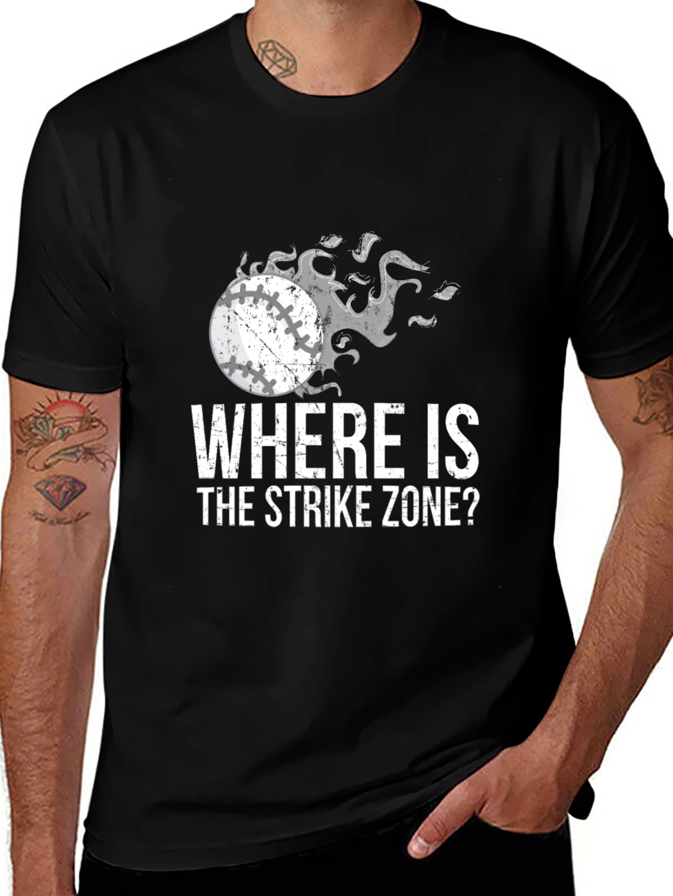 Variant 28 of Baseball Strike Zone Graphic Tee