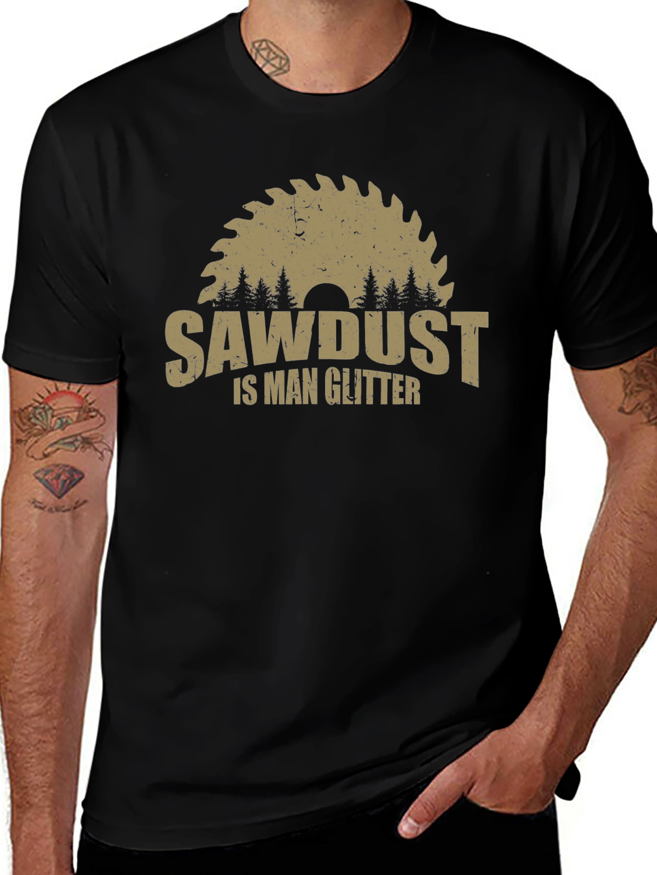 Variant 5 of Sawdust is Man Glitter Graphic Tee