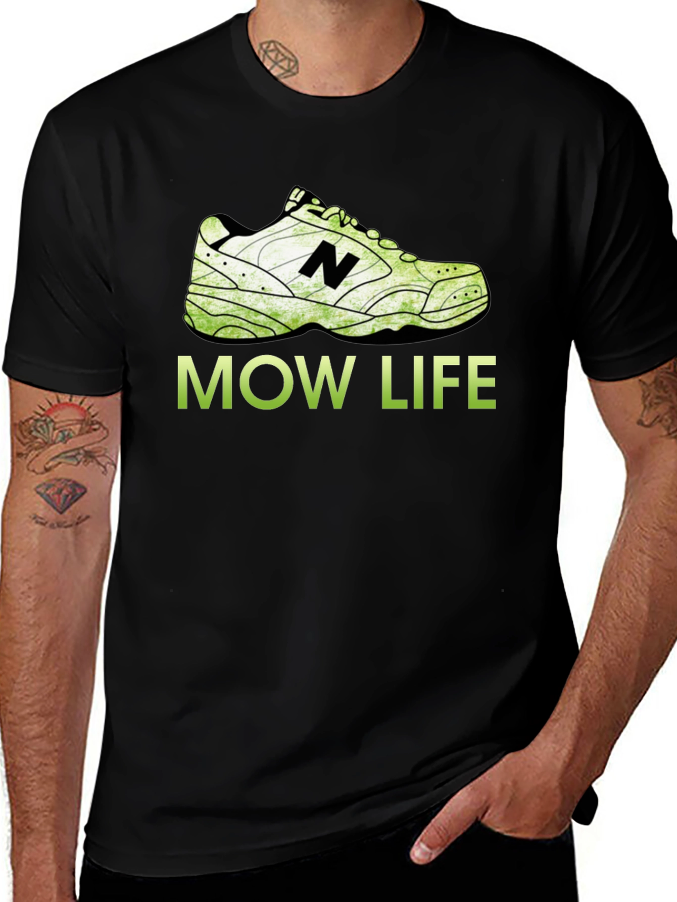 Variant 26 of Mow Life Funny Shoe T-Shirt