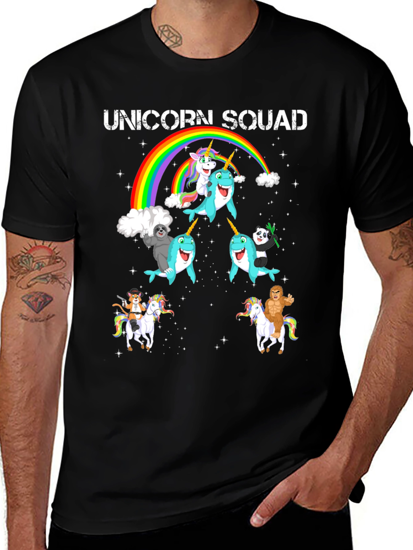 Variant 7 of Unicorn Squad Graphic T-Shirt