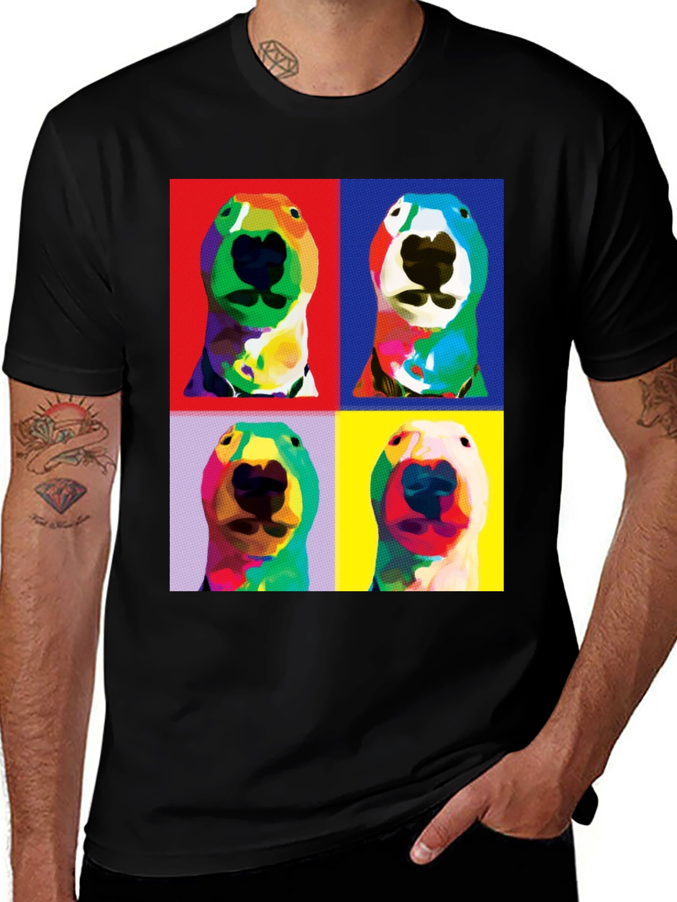 Variant 21 of Pop Art Dog Portrait T-Shirt