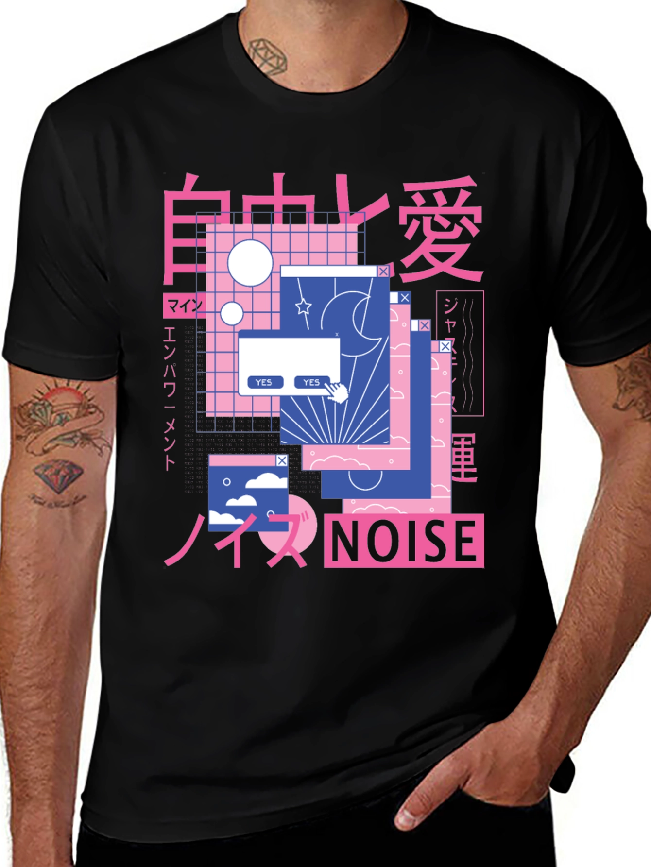 Variant 26 of Japanese Vaporwave Aesthetic T-Shirt