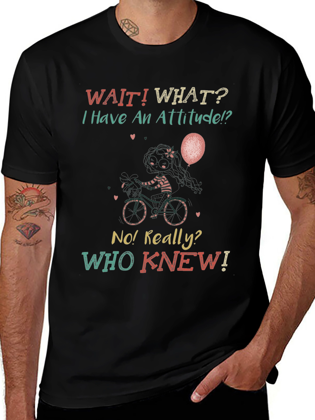 Variant 8 of Attitude T-Shirt - Funny Slogan Tee