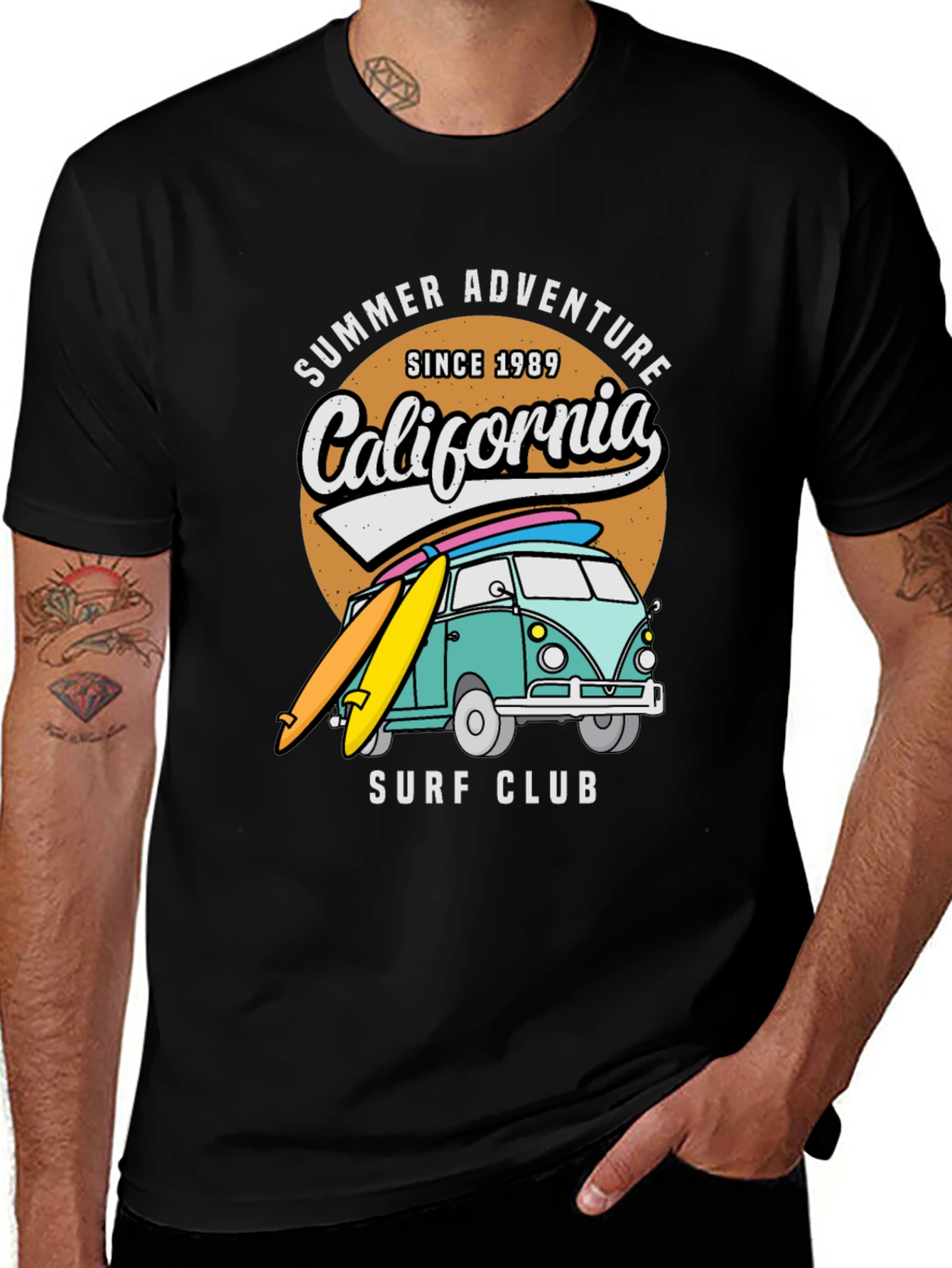 Variant 19 of Summer Adventure California Surf Club T-Shirt