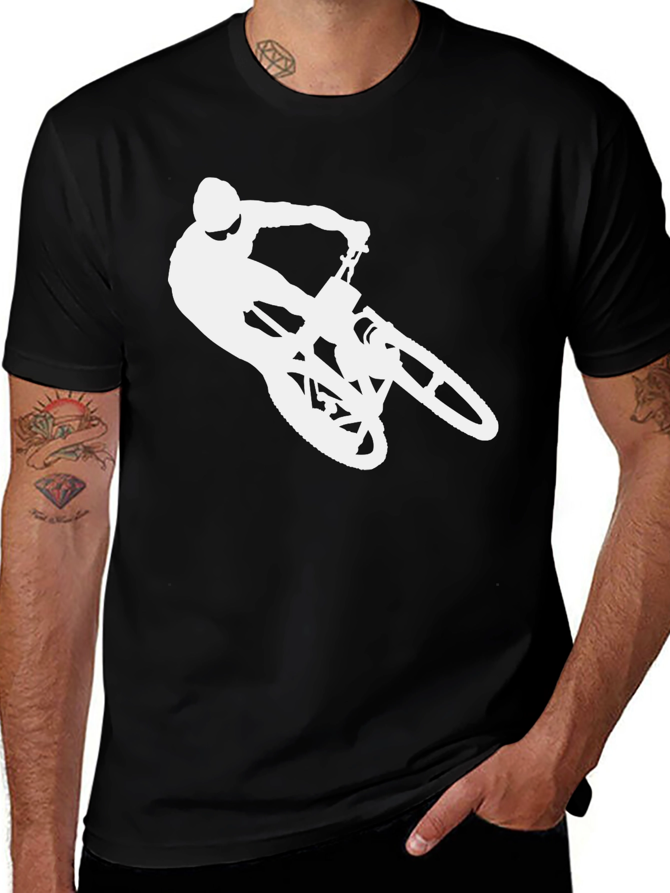 Variant 11 of Mountain Bike Graphic T-Shirt - Cool Biker Tee