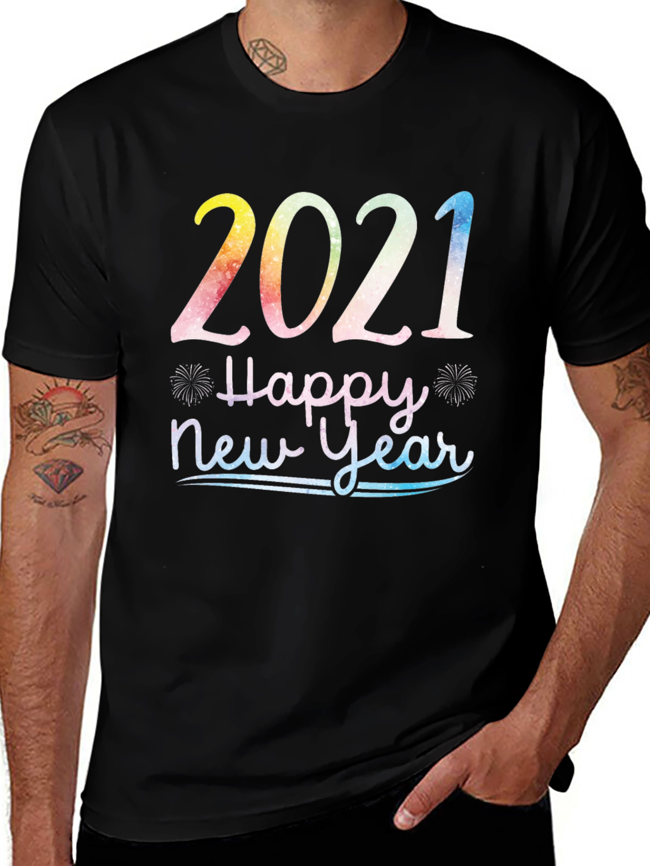 Variant 7 of Happy New Year 2021 Graphic Tee